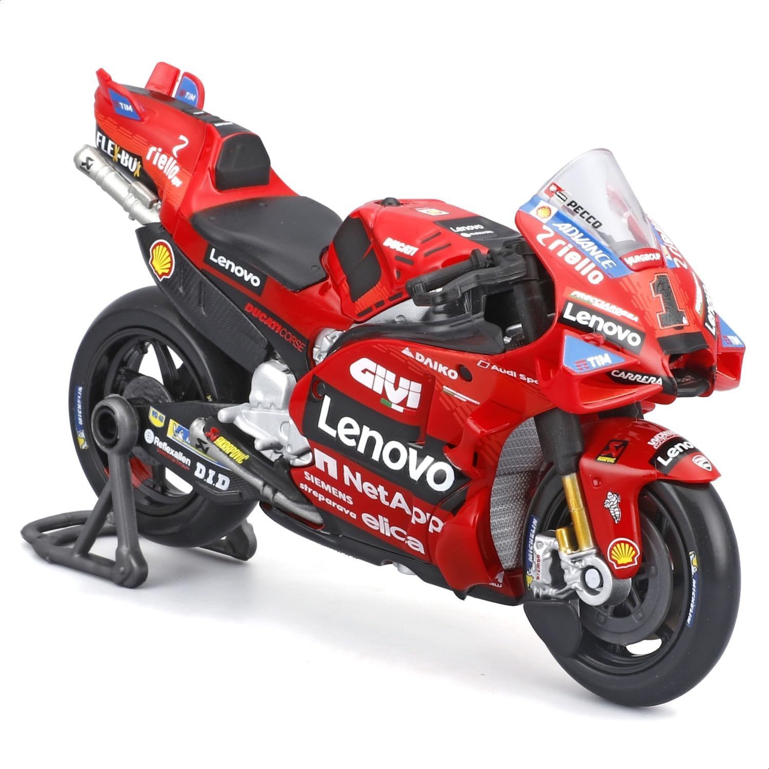 Ducati Desmosedici GP 2024 No1 Francesco Bagnaia 1:18 Scale Motorcycle