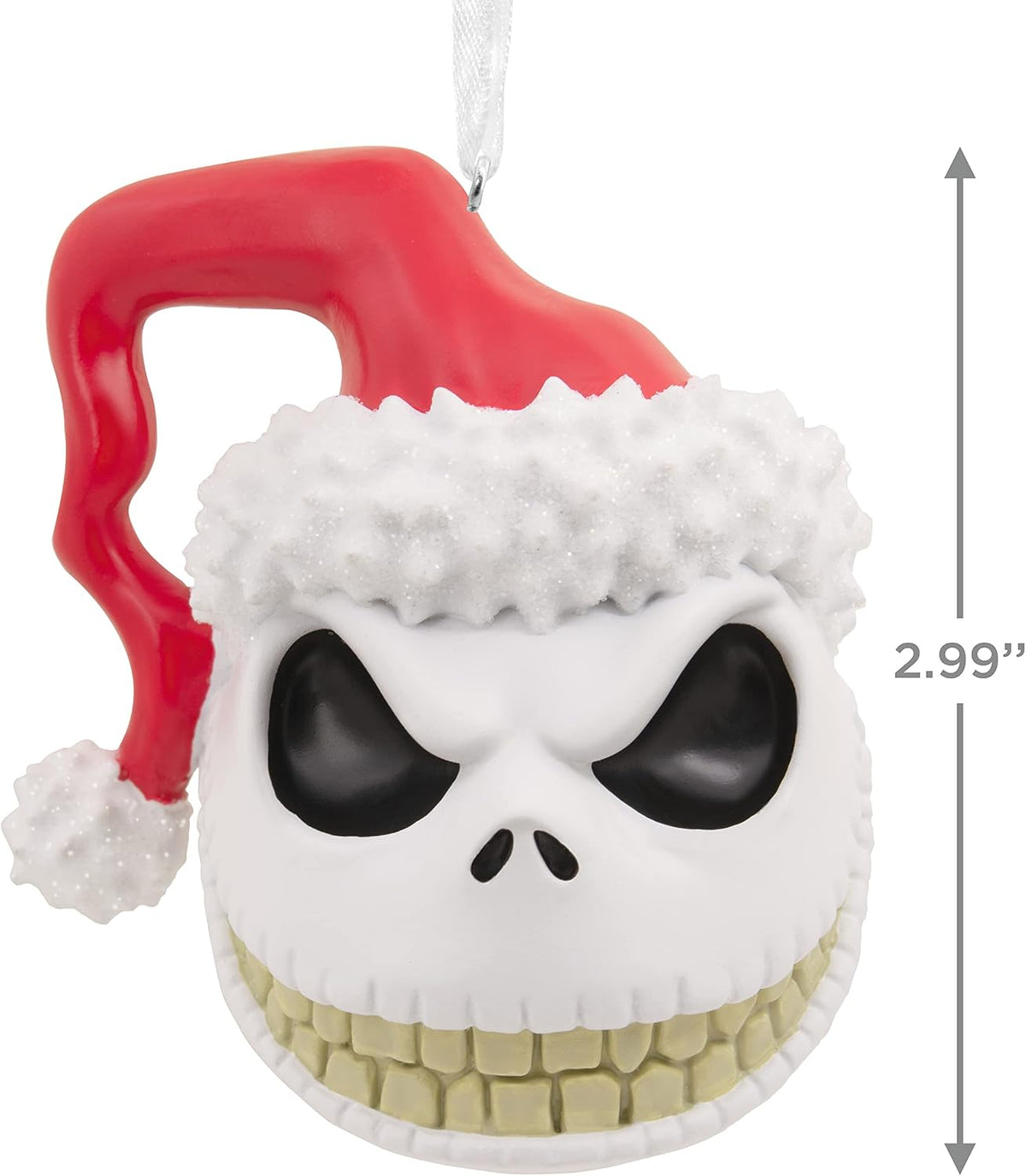 Hallmark Jack Skellington Santa Head Resin Christmas Decoration