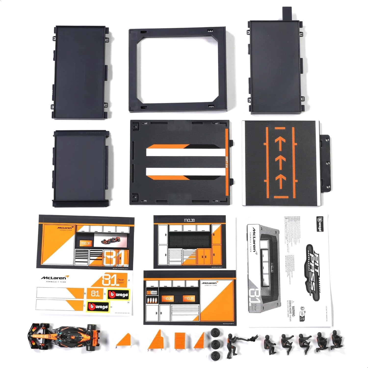 Bburago McLaren MCL39 & Pit Pass Diorama - Piastri