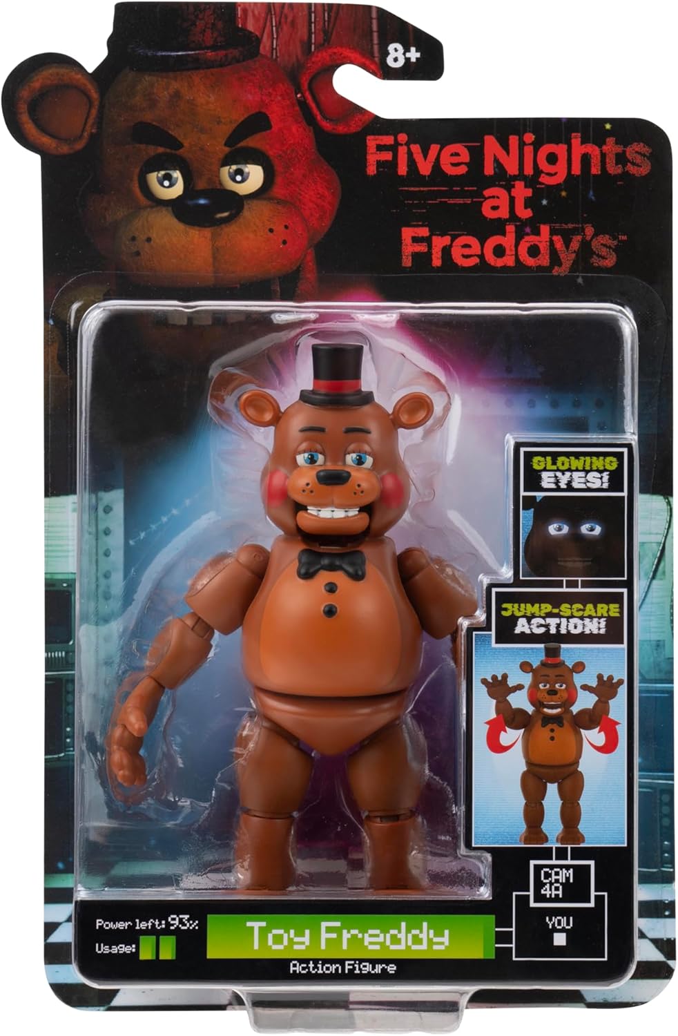 Five Nights at Freddy's Action Figure Freddy with Glow in The Dark Eyes 12.5cm