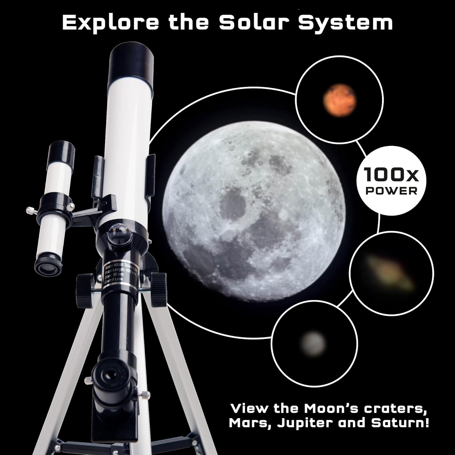 Astronomical Telescope with 100x Magnification