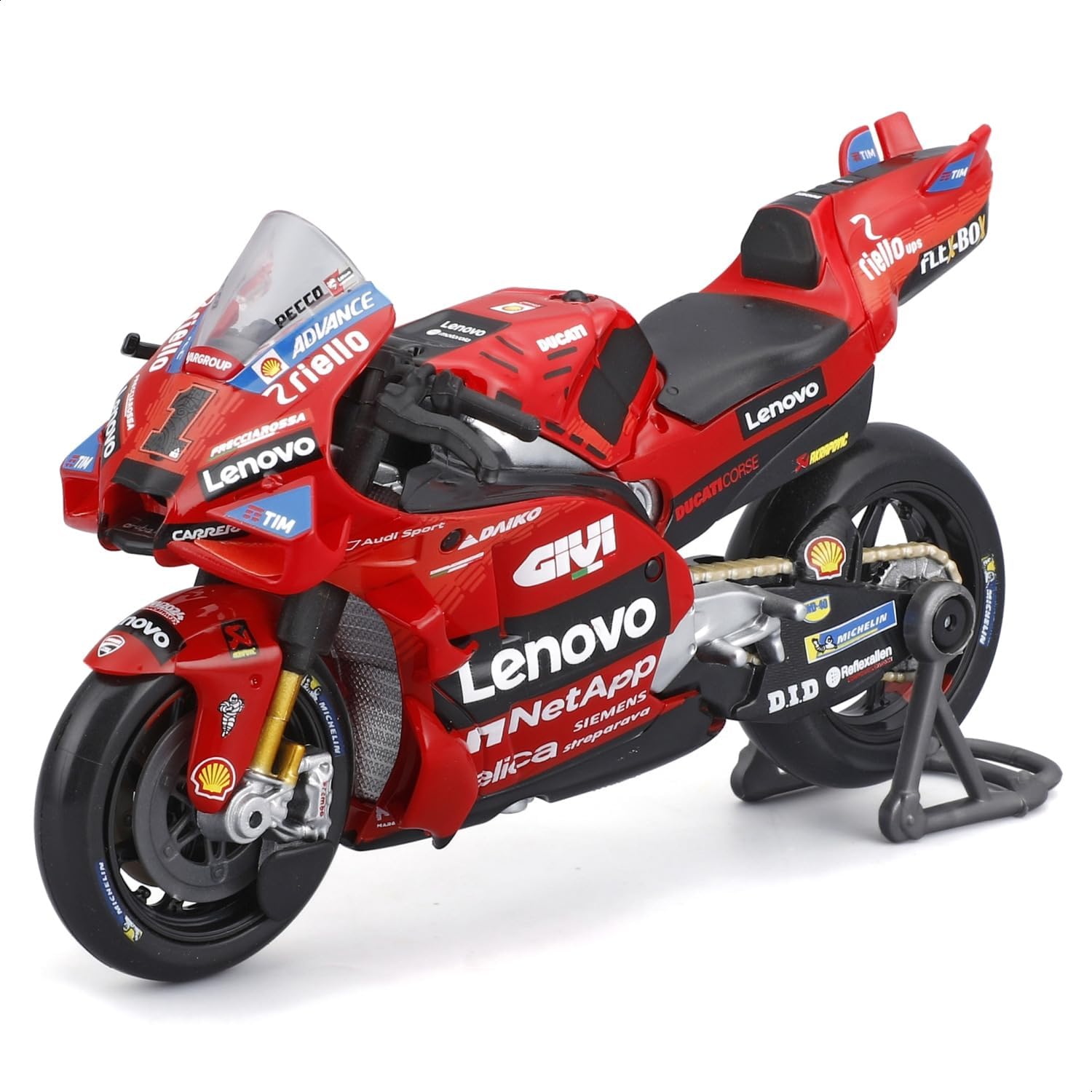 Ducati Desmosedici GP 2024 No1 Francesco Bagnaia 1:18 Scale Motorcycle
