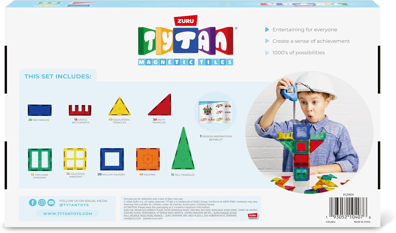 Tytan Magnetic Tiles 220 Piece Set