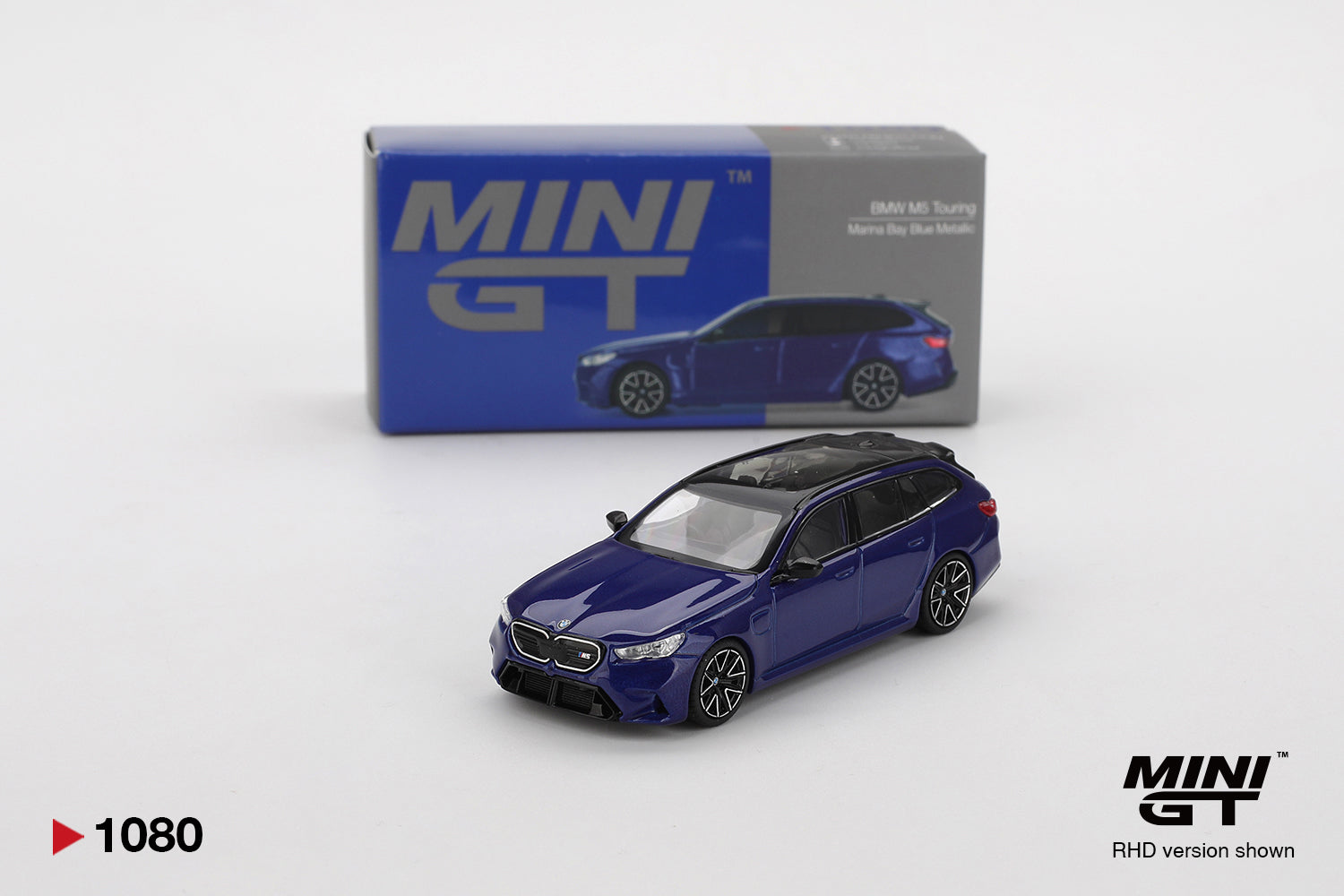 Mini GT BMW M5 Touring Marina Bay Blue Metallic 1:64 Die Cast