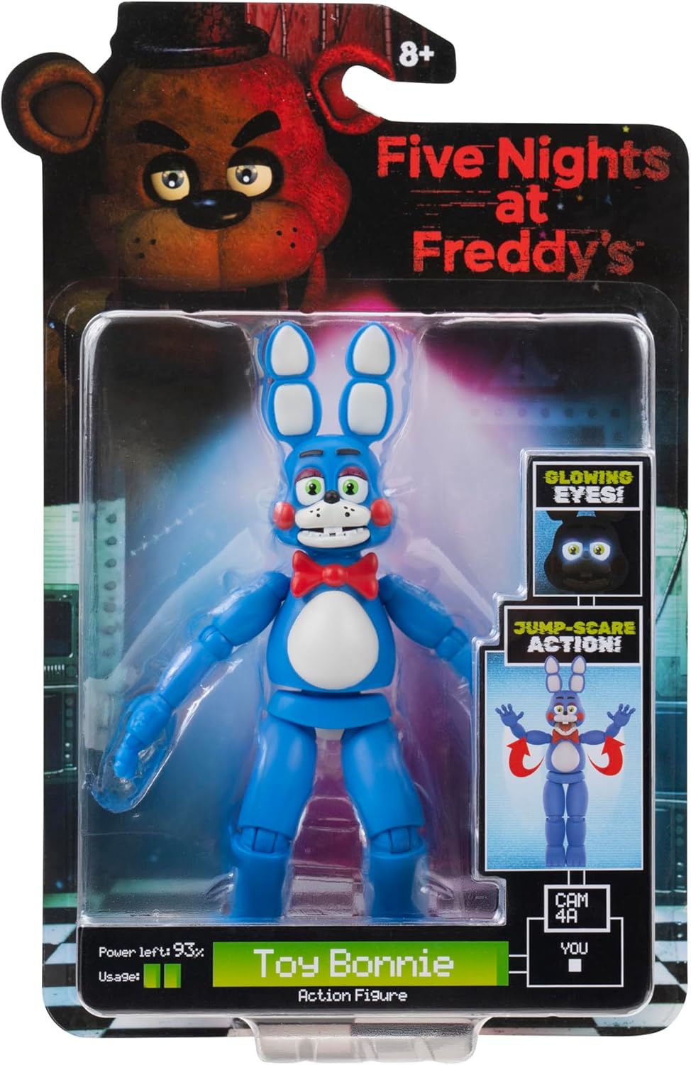 Five Nights at Freddy's Action Figure Bonnie with Glow in The Dark Eyes 12.5cm