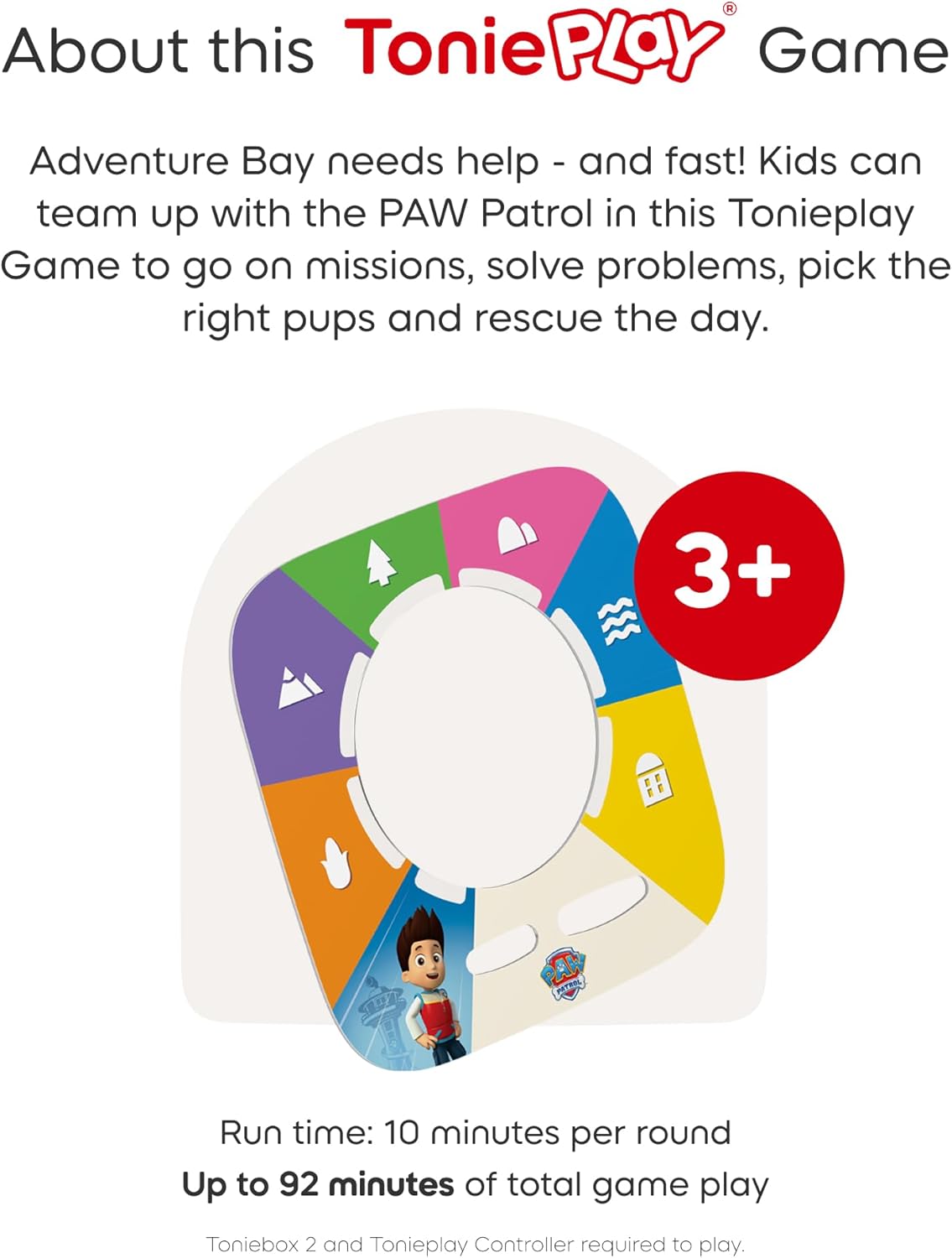 Tonies Toniebox 2 Sky Blue Play Set with Paw Patrol Chase