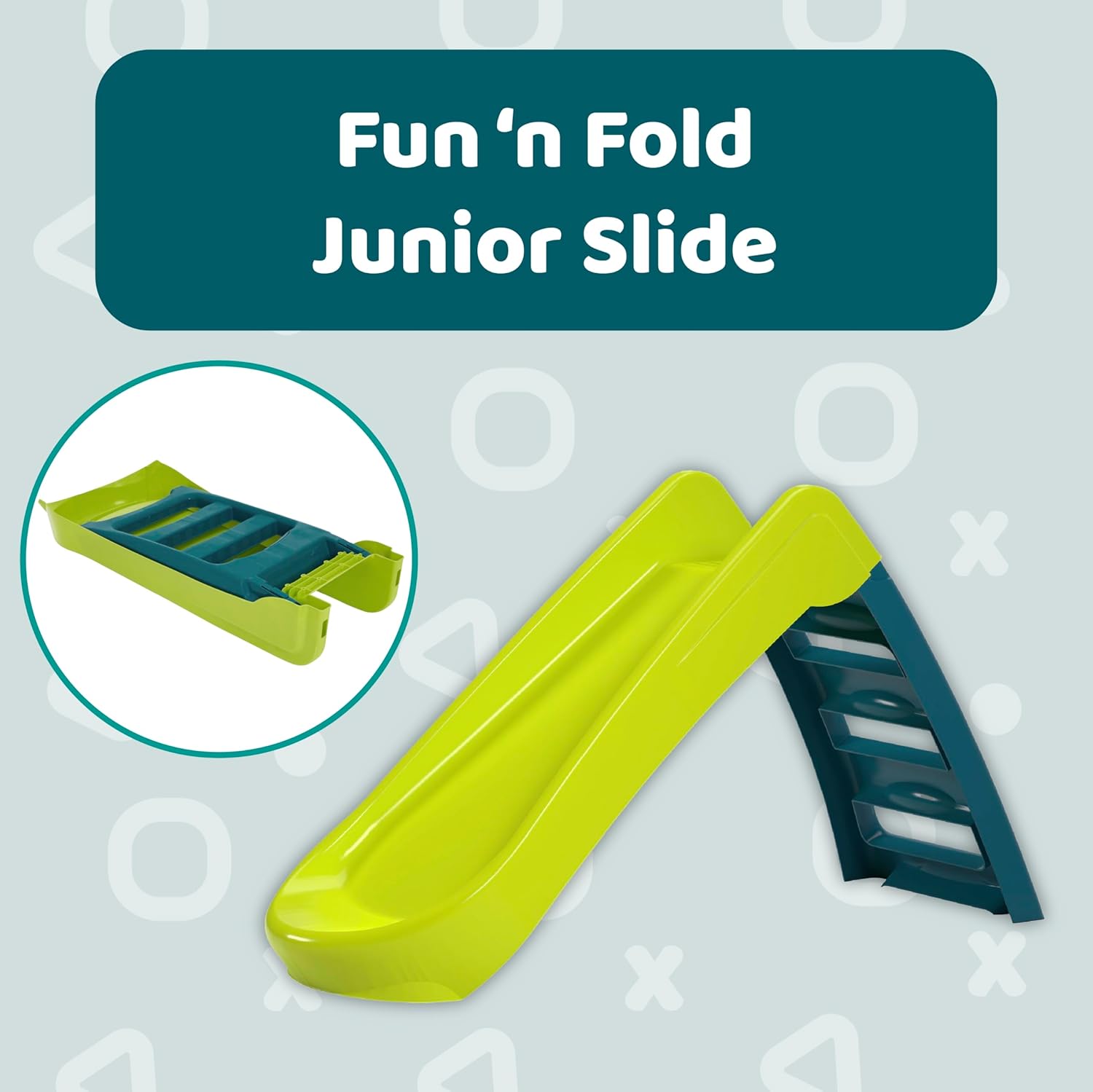 Folding Green Slide & Blue Ladder Steps