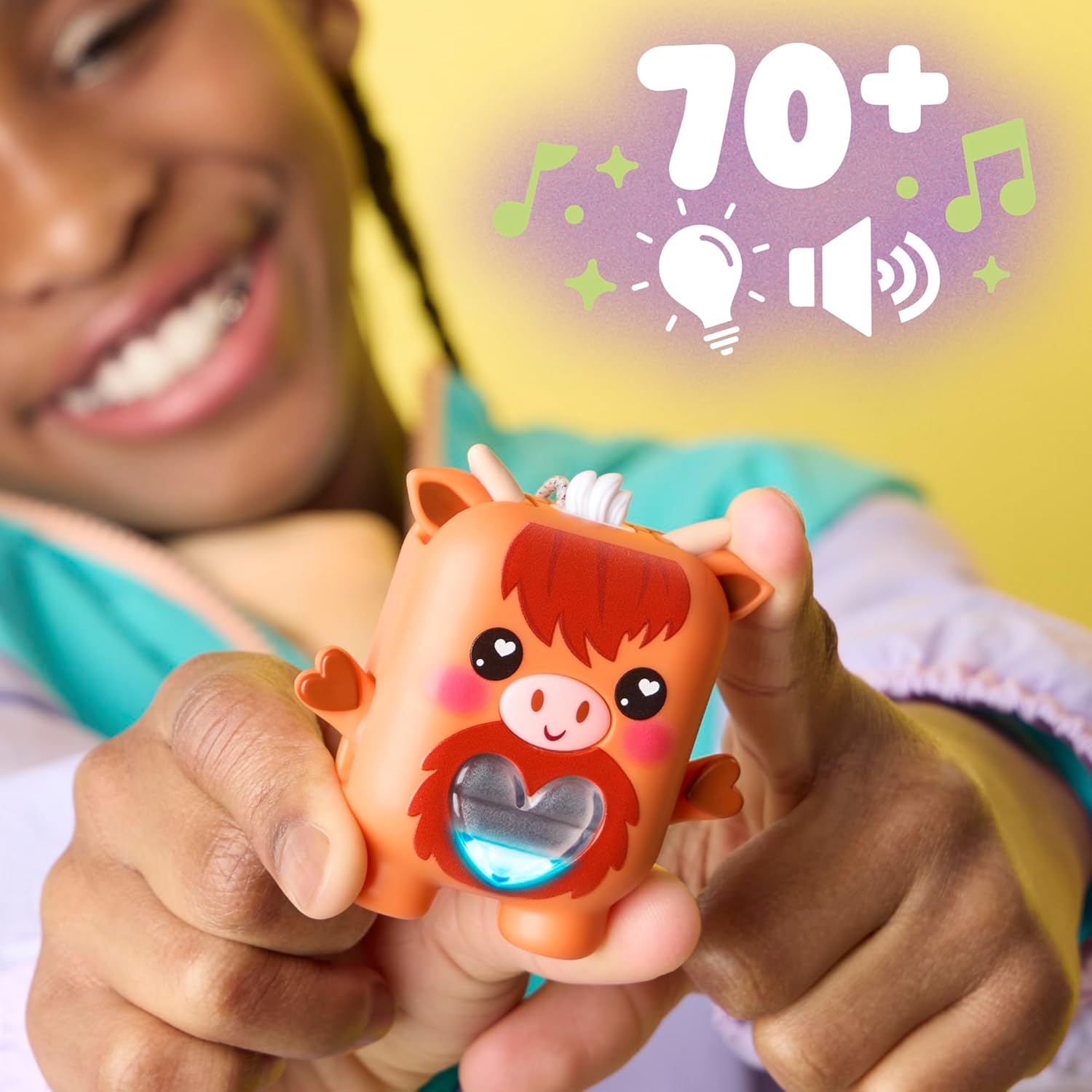 Nano-mals Cowbert The Highland Cow Electronic Fidget Pet