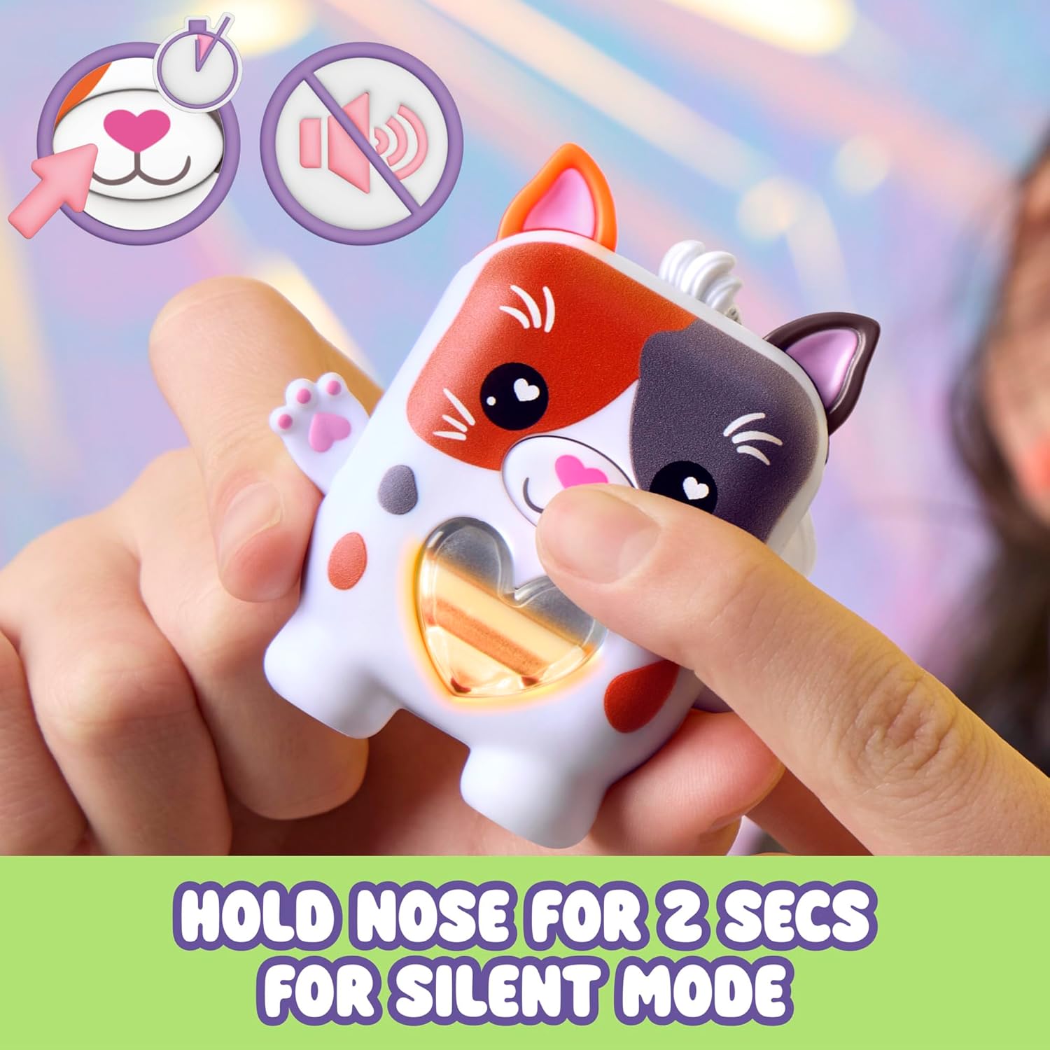 Nano-mals Purrnelope The Calico Kitty Electronic Fidget Pet