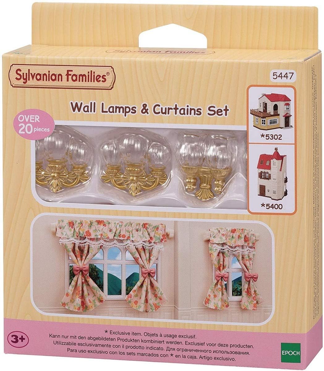Sylvanian Families Wall Sconces & Curtains Set