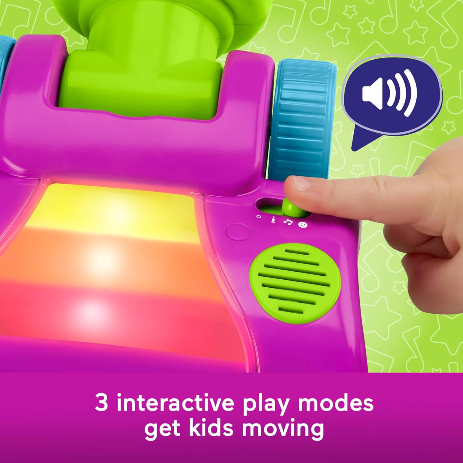 Fisher-Price Barneys World Clean Up Musical Vacuum