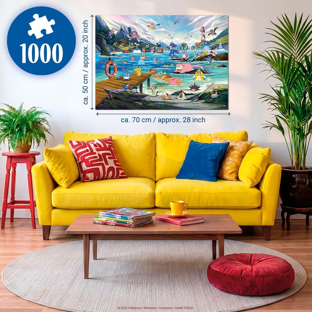 Pokemon Collectors Vaporeon and Temperate Marine 1000 piece Jigsaw Puzzle