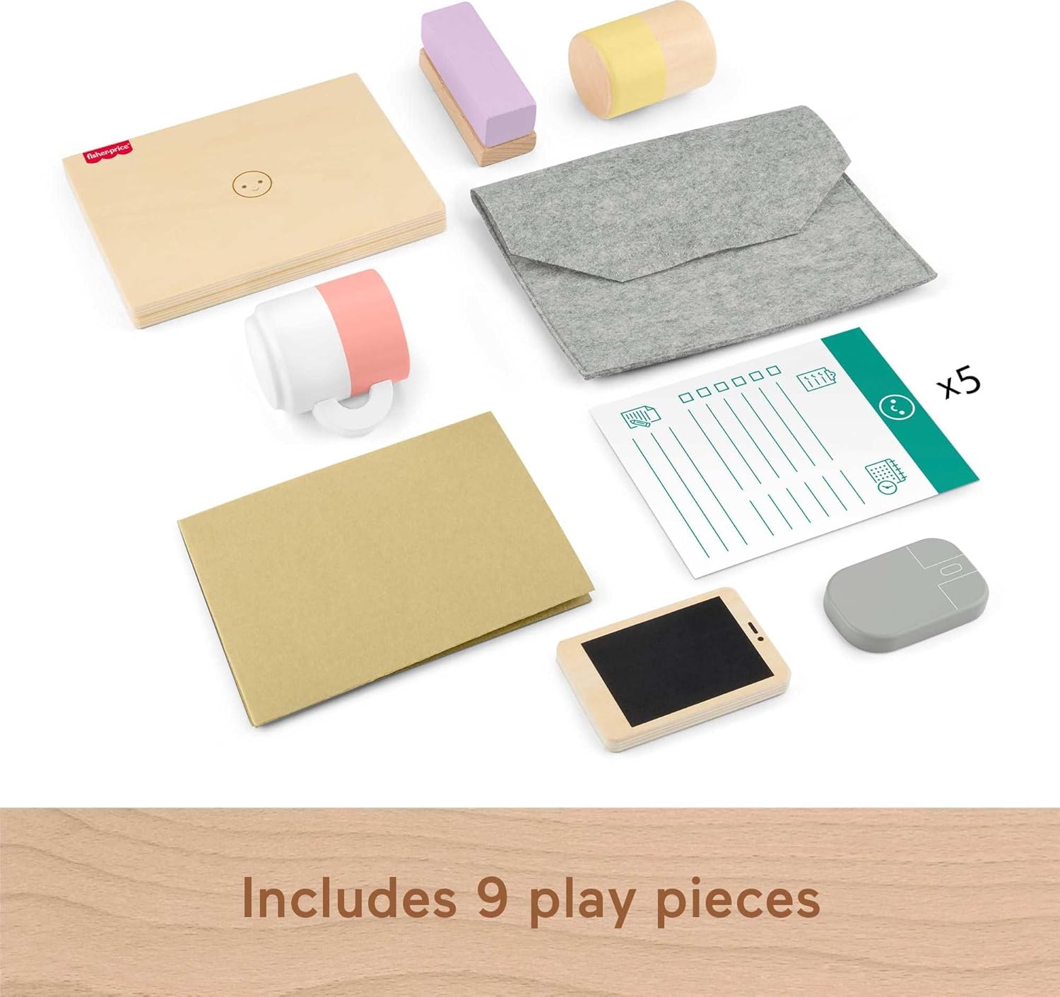 Fisher Price Wooden Work From Home Playset