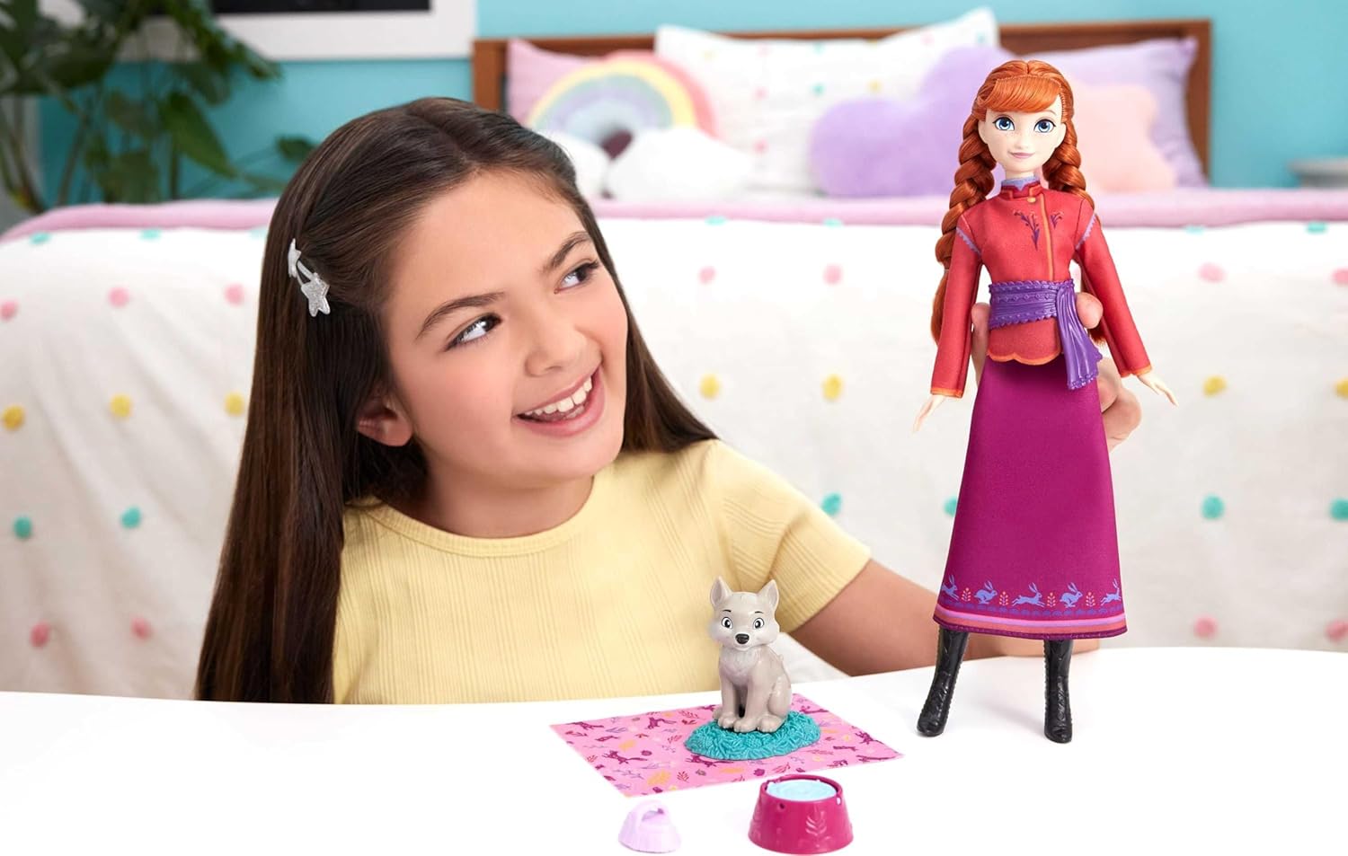 Disney Frozen Anna Fashion Doll and Wolf Pup
