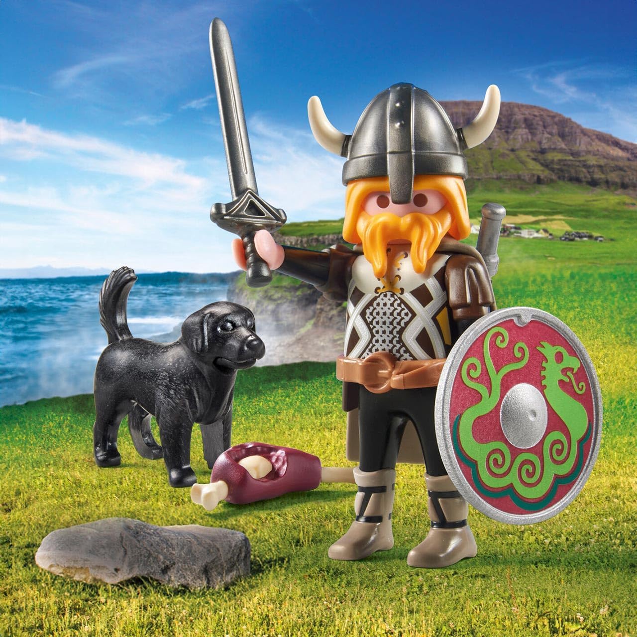 Playmobil Viking with Guard Dog