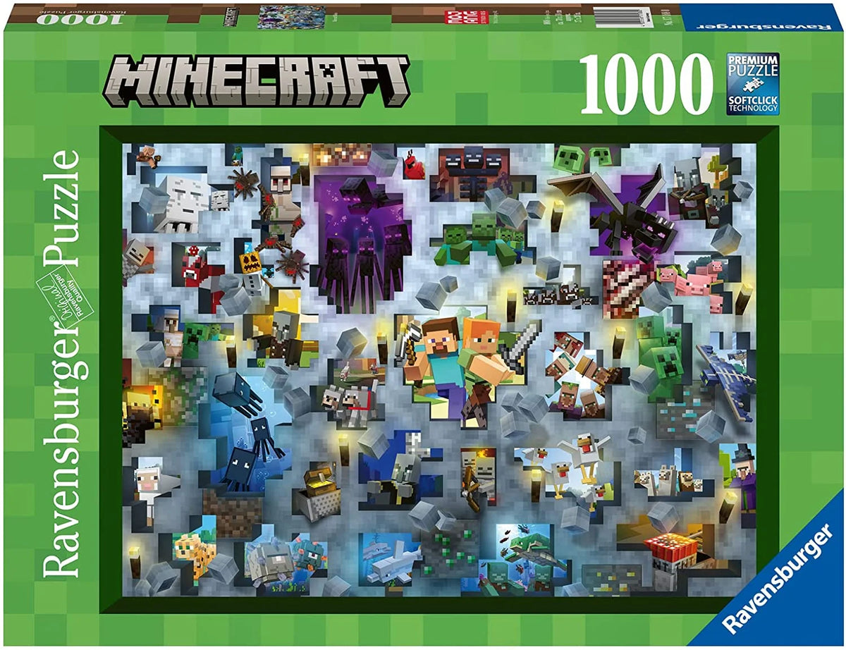 Minecraft Mobs 1000 Piece Jigsaw Puzzle