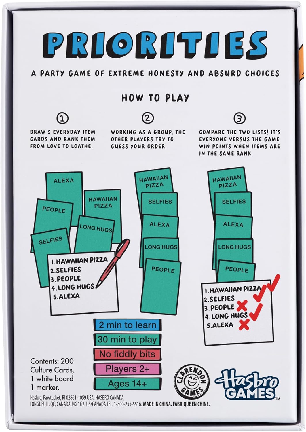 Priorities Party Game