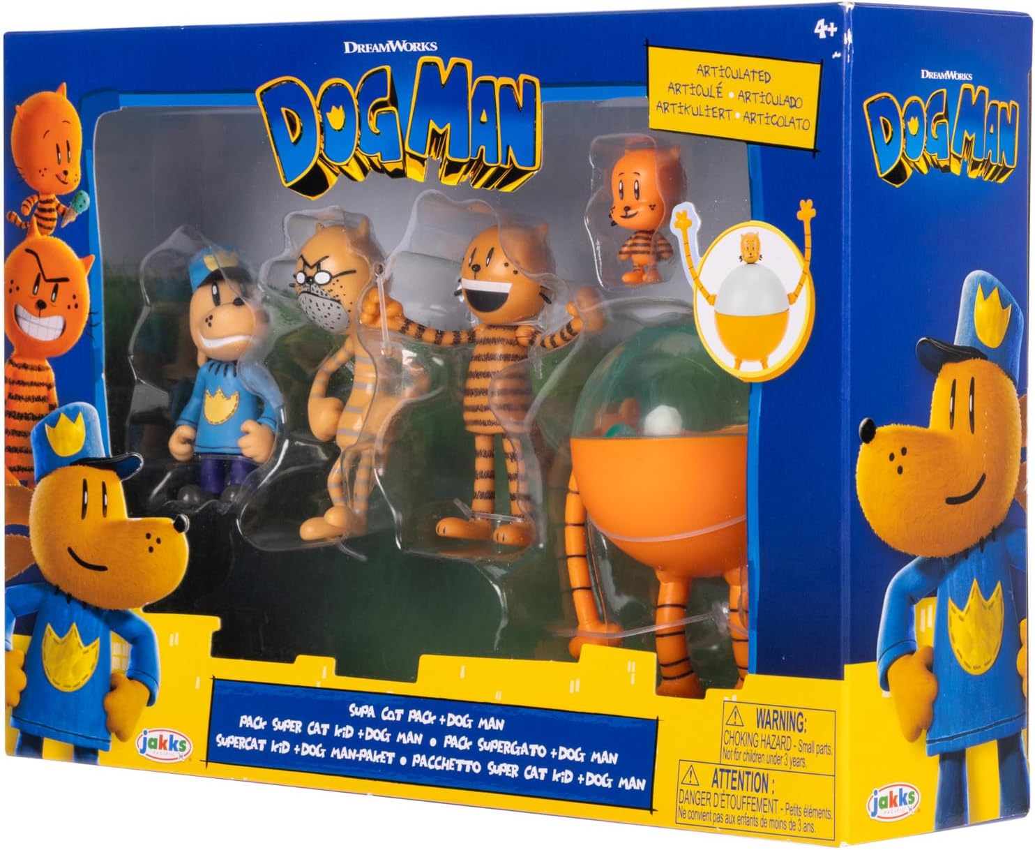 Dog Man Movie Supa Cat Pack and Dog Man