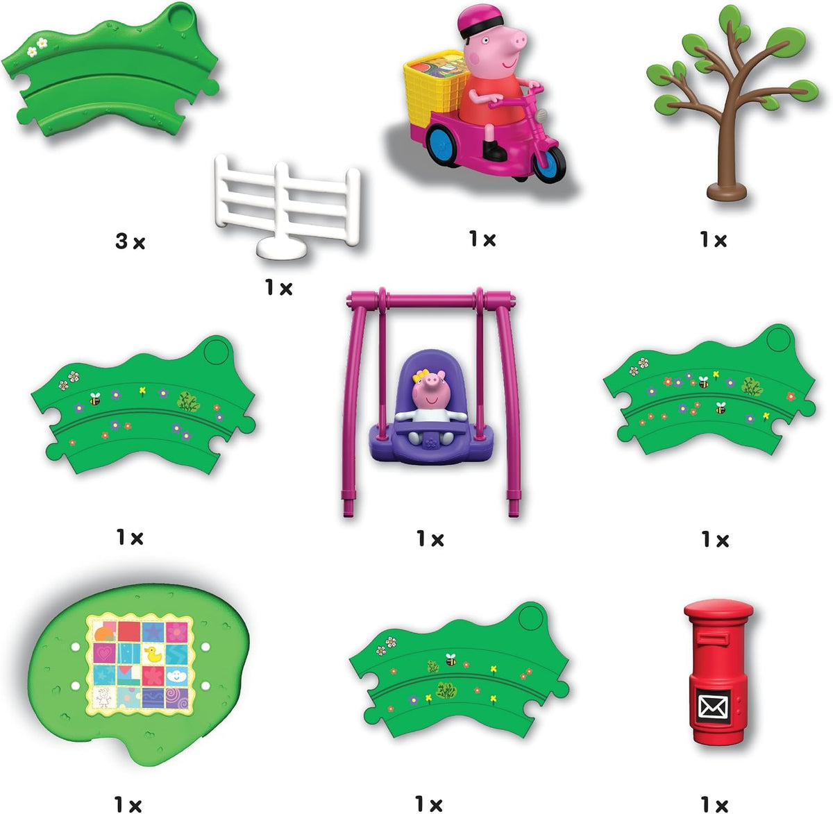 Peppa Pig Whizz-Around Peppa & Evie Fun in the Park Set
