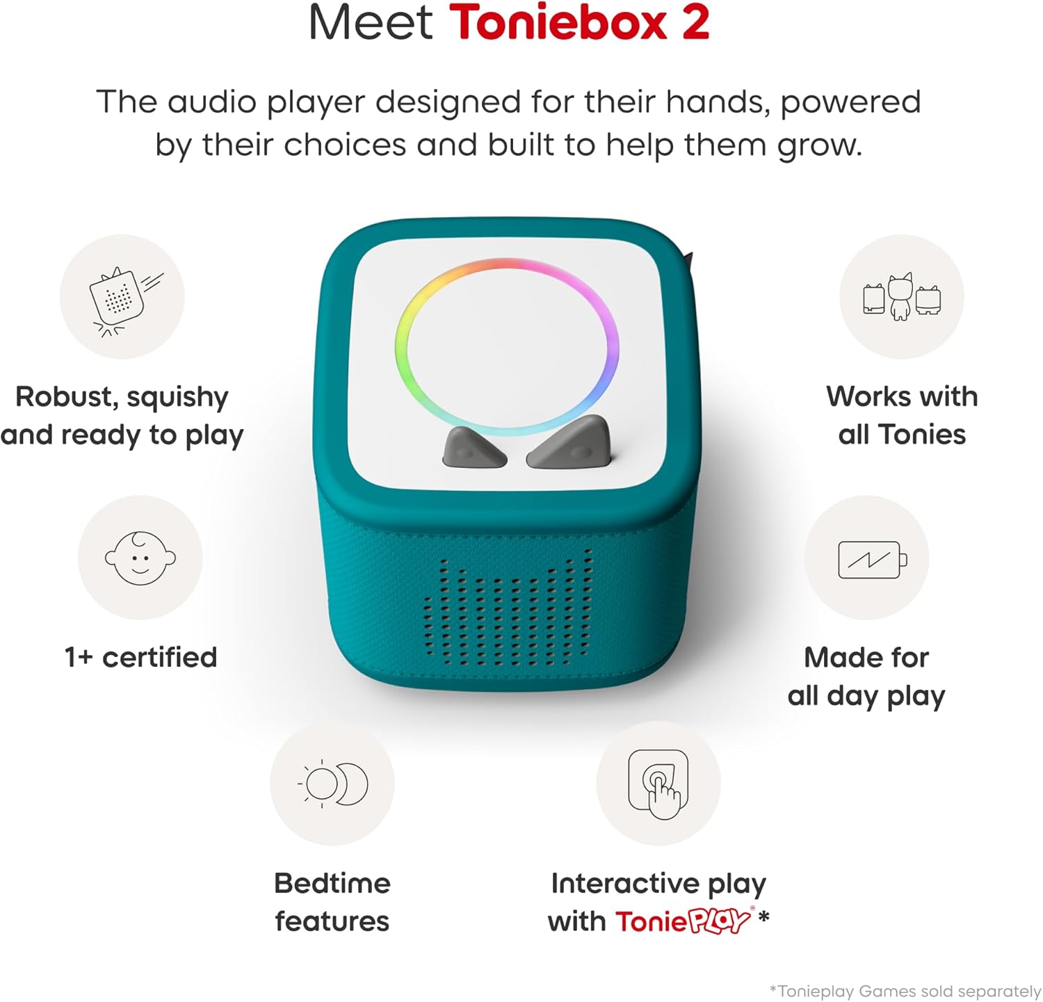 Tonies Toniebox 2 Tropical Teal Starter Set
