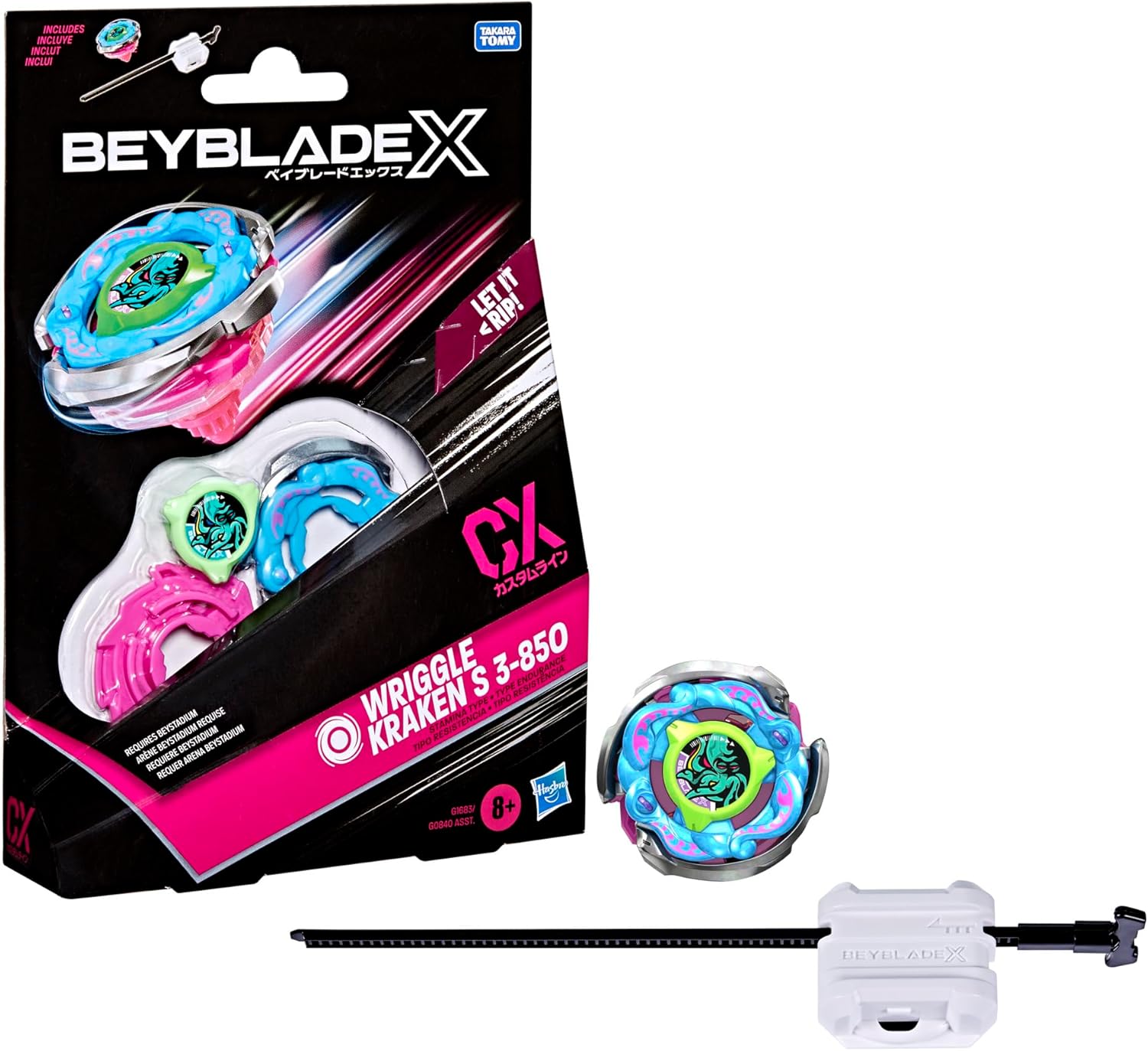 Beyblade X Wriggle Kraken S 3-85O CX Starter Pack
