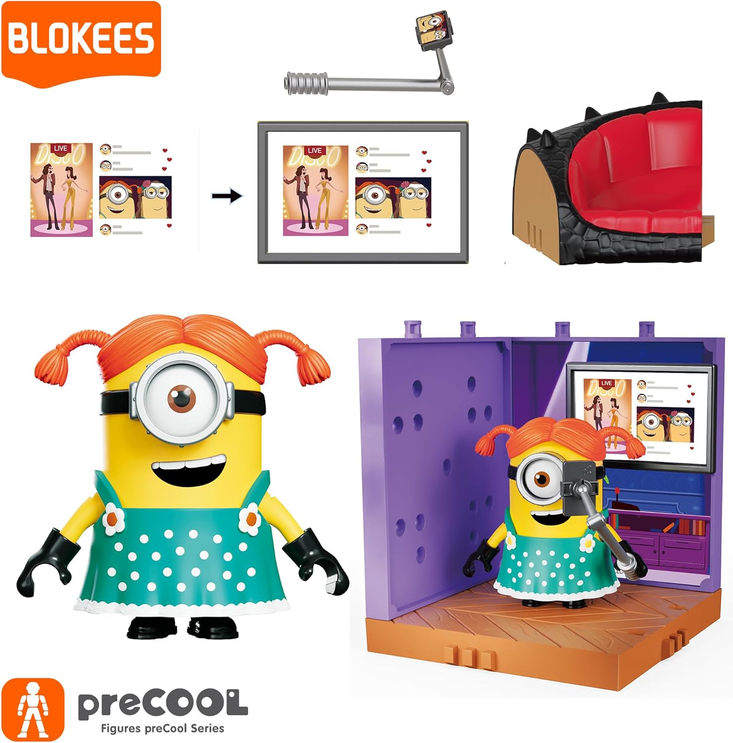 Blokees Figures -preCOOL - Minions  - Celebration Party Series Assortment