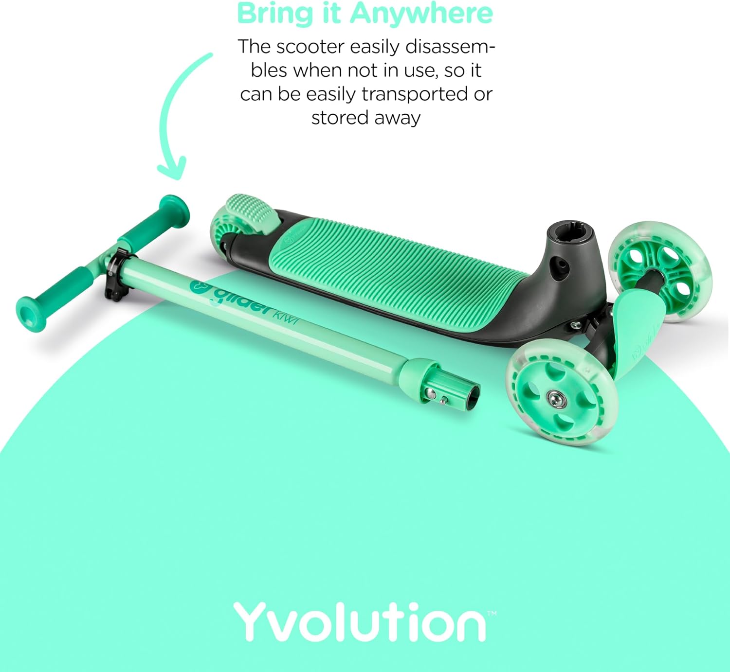 Yvolution Kiwi Glider Scooter - Green
