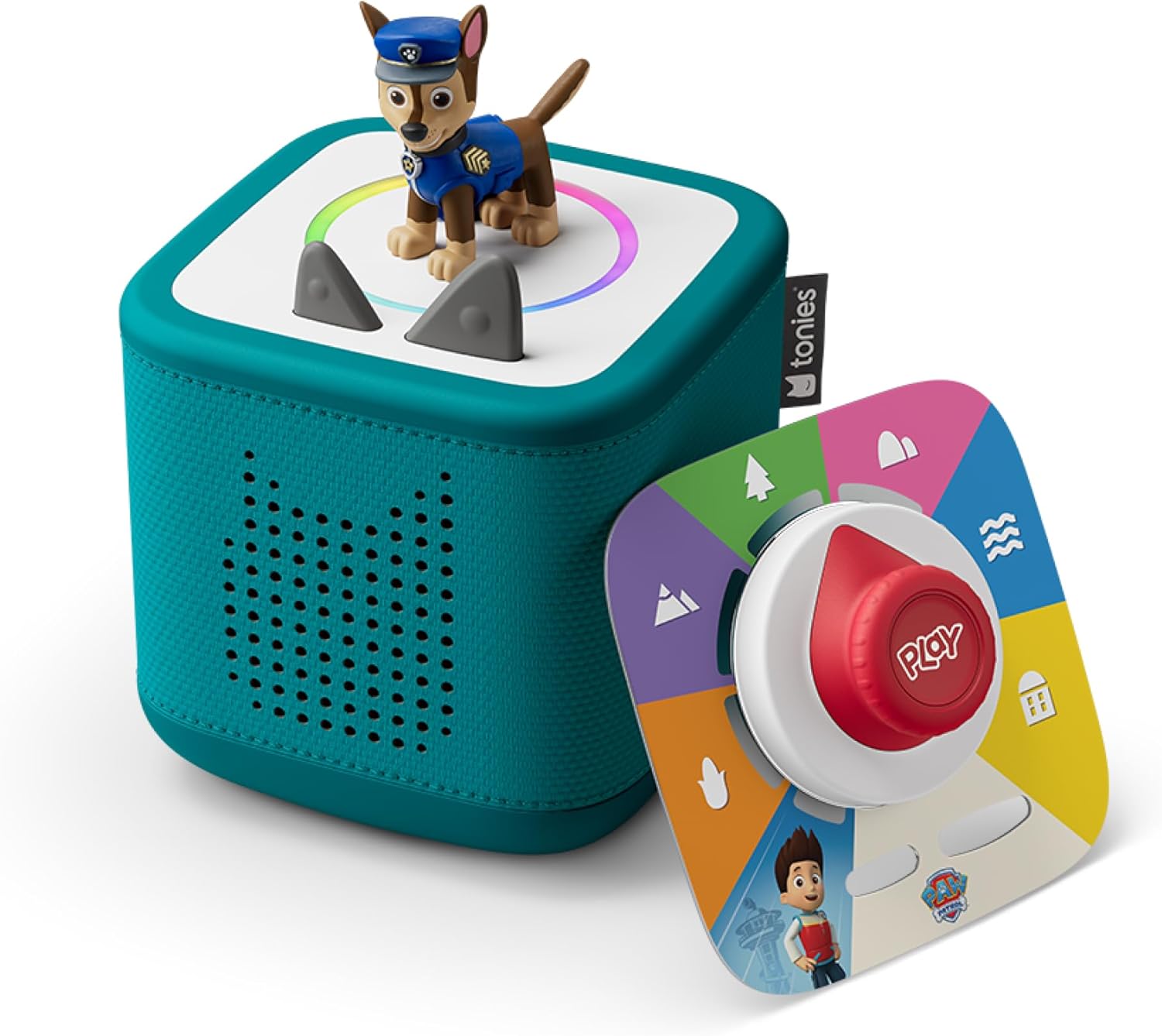 Tonies Toniebox 2 Tropical Teal Play Set with Paw Patrol Chase