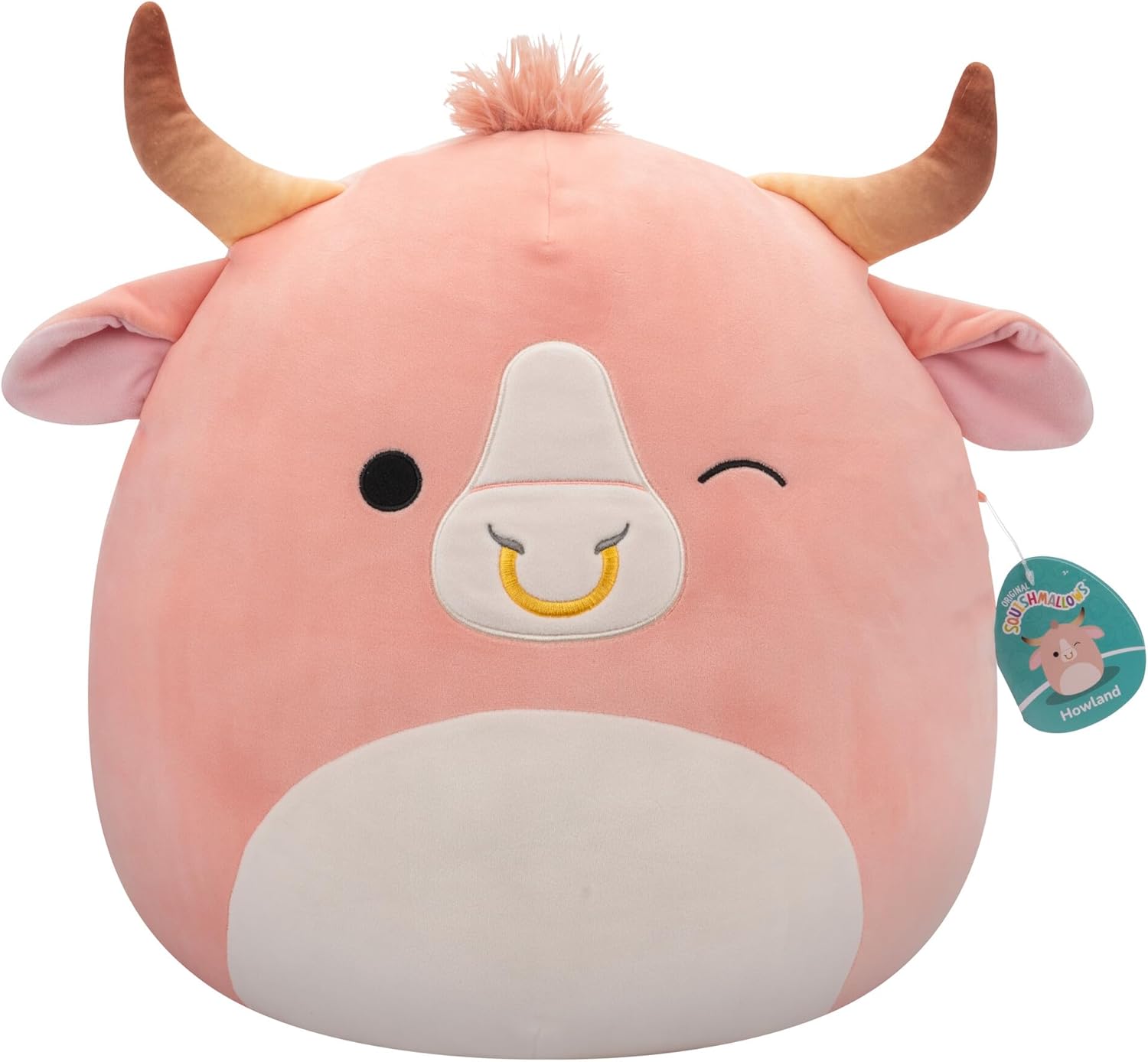 Squishmallows 16" Howland Peach Brahma Bull