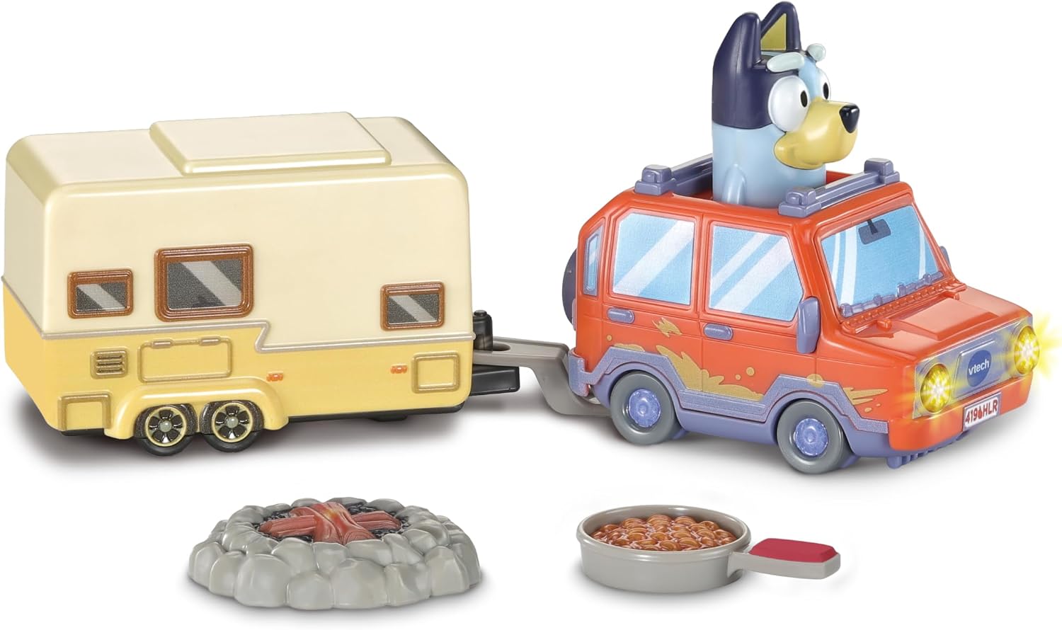 VTech Toot Toot  Bluey Family Car And Caravan Set