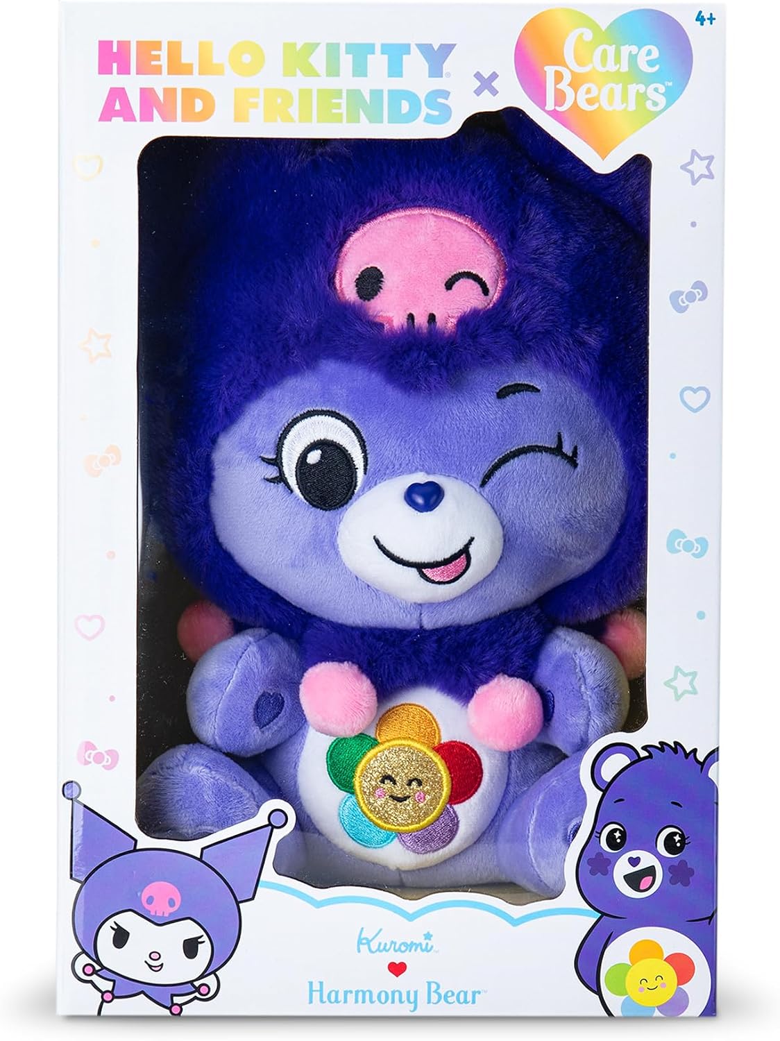 Care Bears x Hello Kitty 30cm Harmony Bear as Kuromi