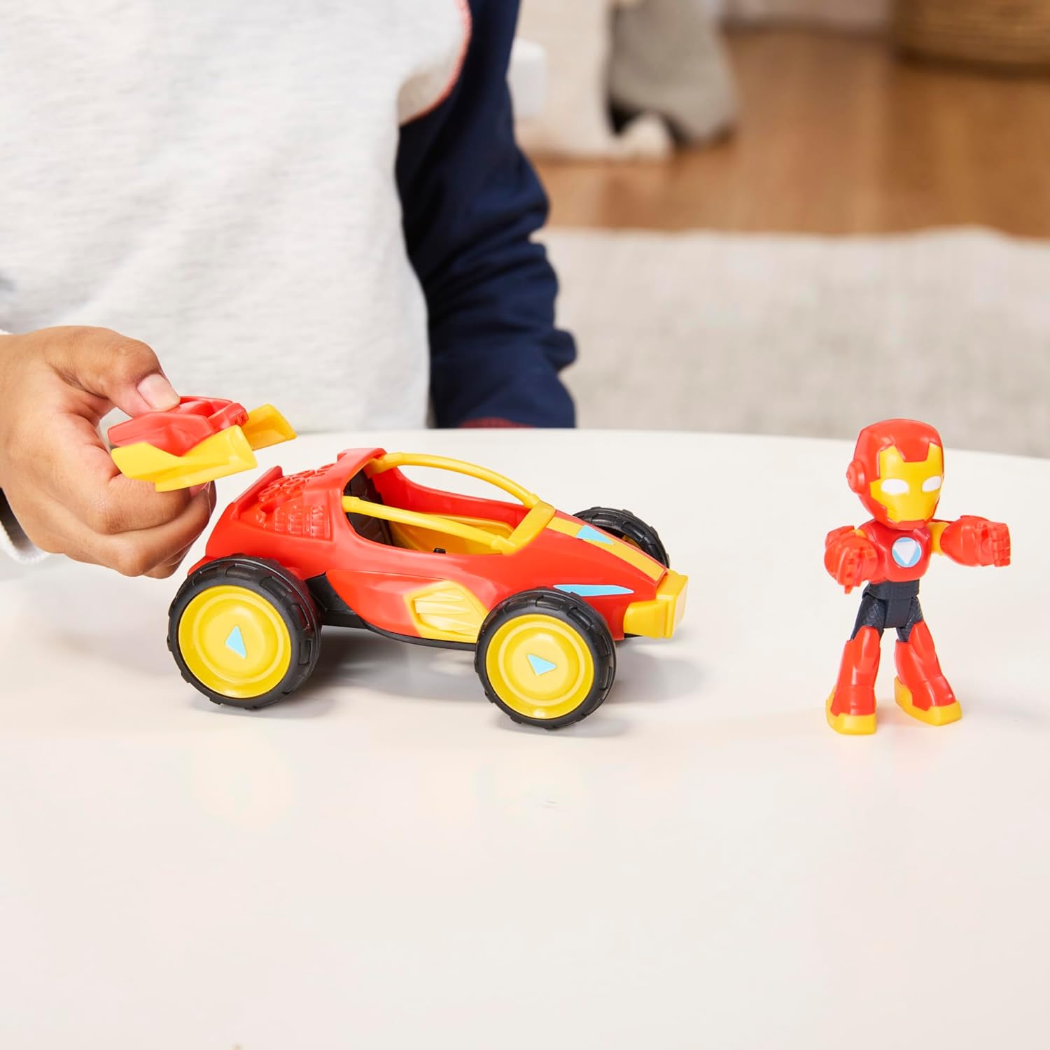 Iron Man and His Awesome Friends Figure & Vehicle Iron Racer Pack