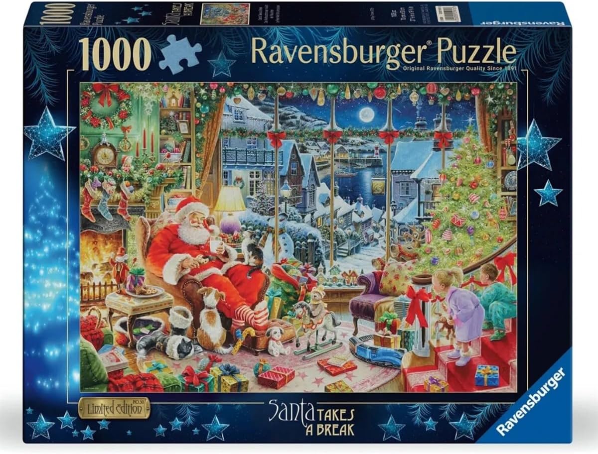 Santa Takes a Break 1000 Piece Jigsaw Puzzle