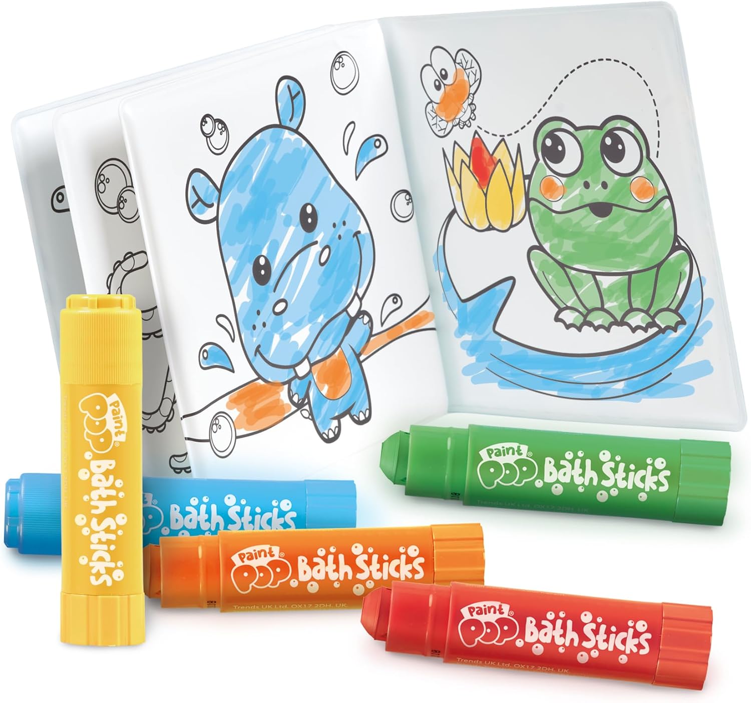 Bath Pop - Colouring Book and 5 Bath Sticks