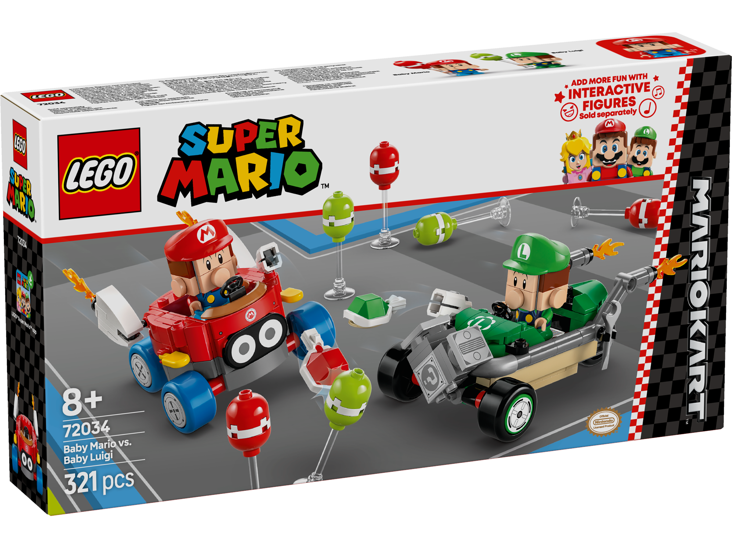 LEGO Super Mario 72034 Mario Kart™ – Baby Mario vs Baby Luigi