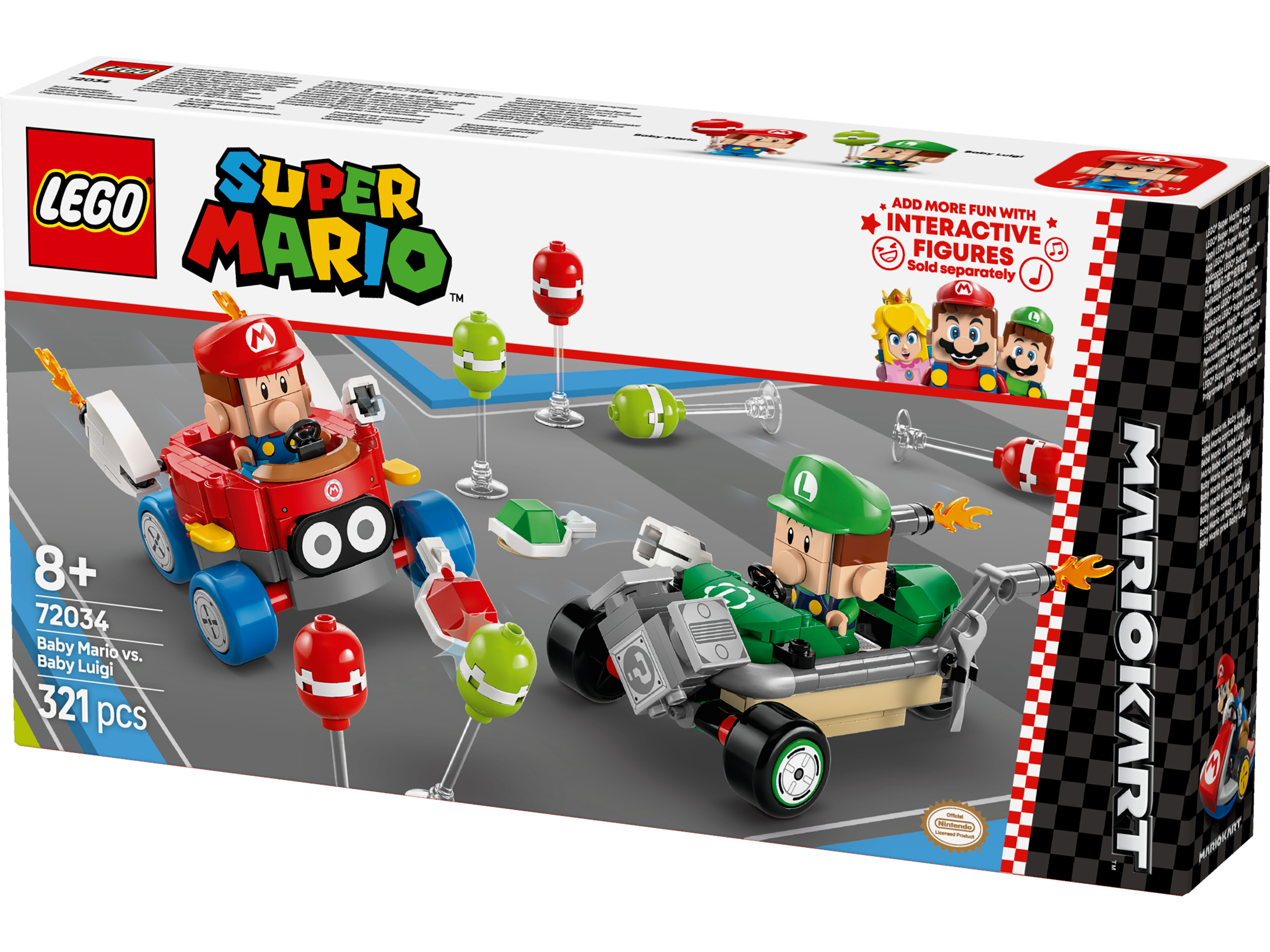 LEGO Super Mario 72034 Mario Kart™ – Baby Mario vs Baby Luigi