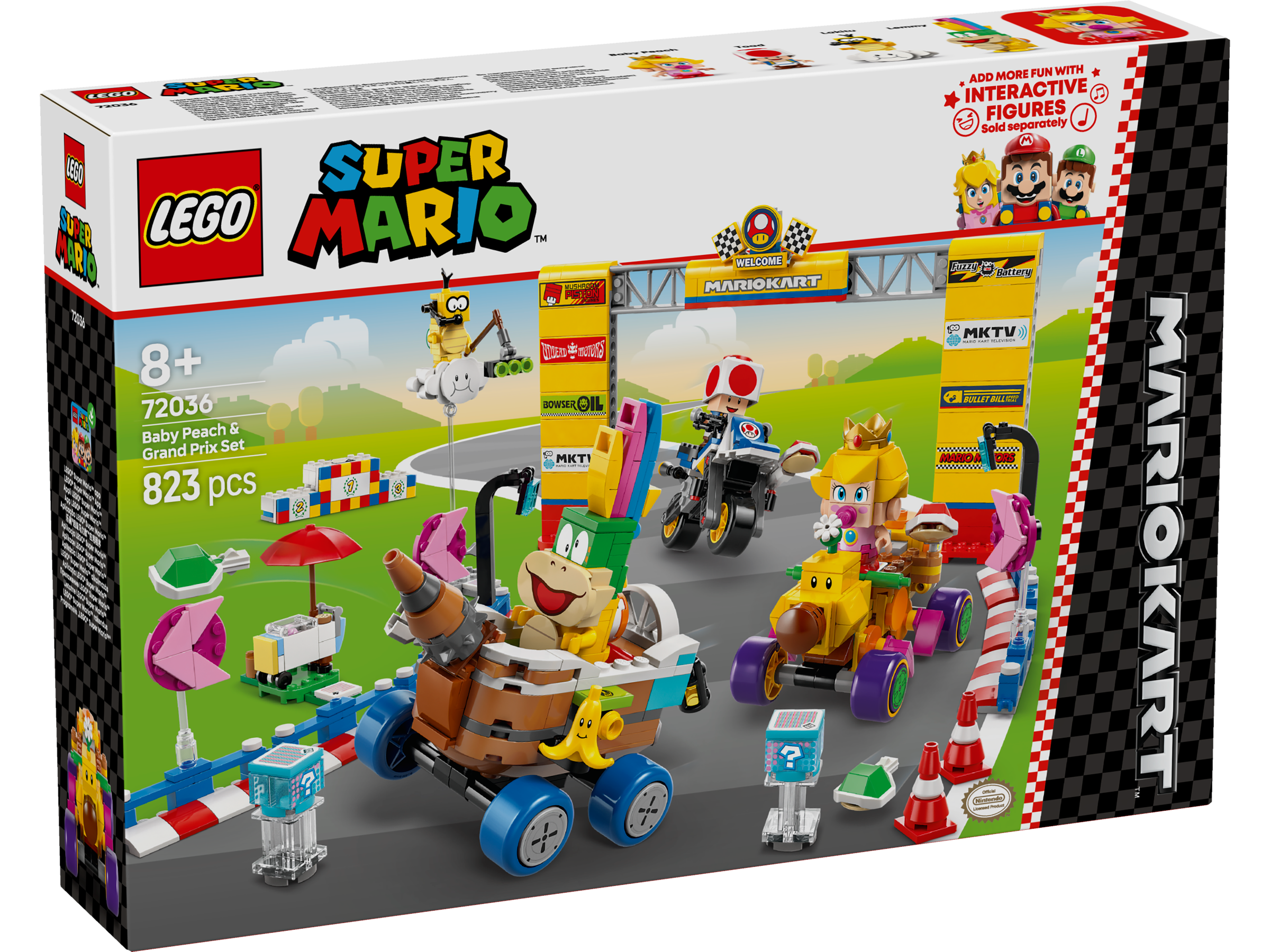 LEGO Super Mario 72036 Mario Kart™ – Baby Peach & Grand Prix Set