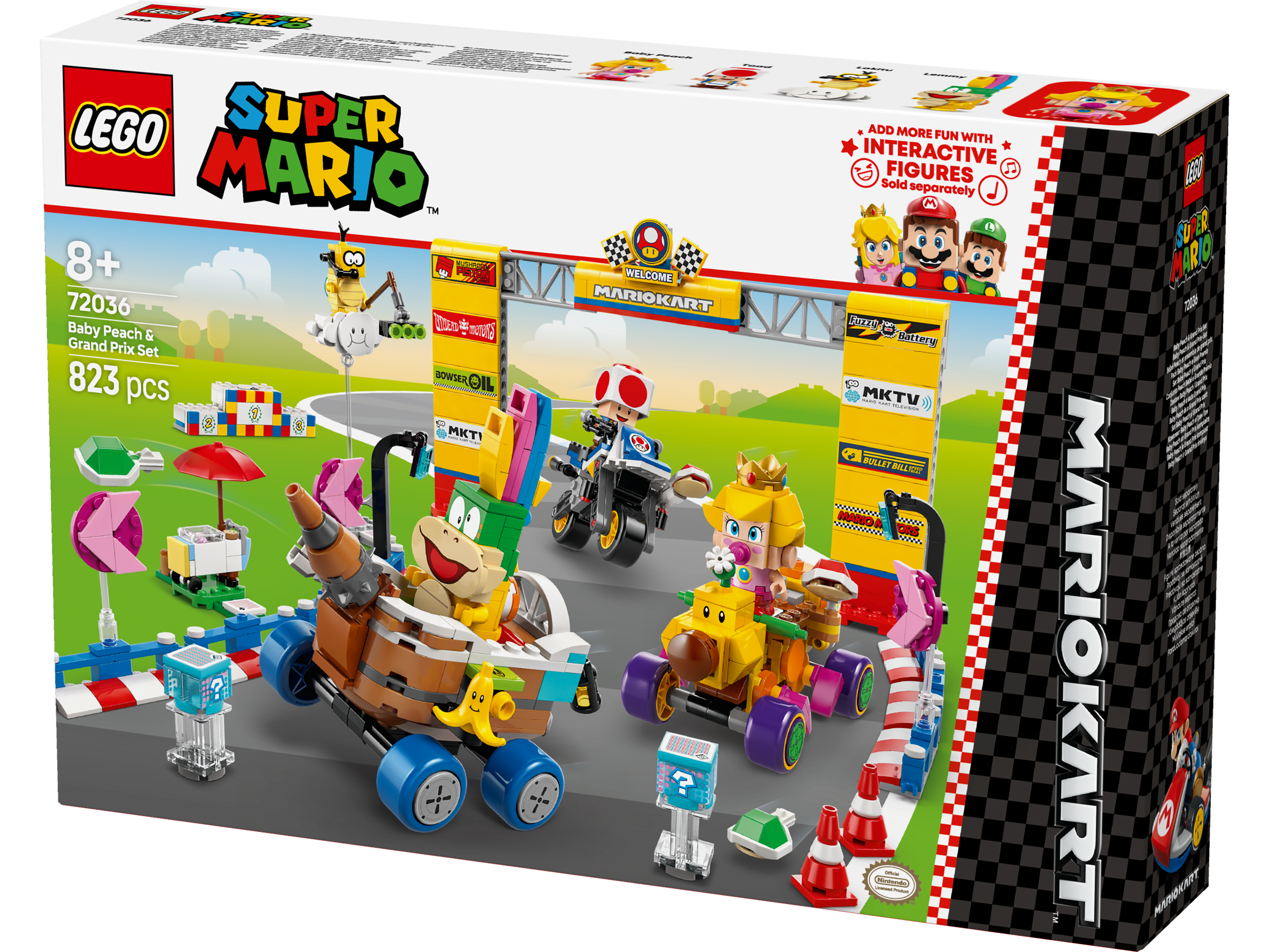 LEGO Super Mario 72036 Mario Kart™ – Baby Peach & Grand Prix Set