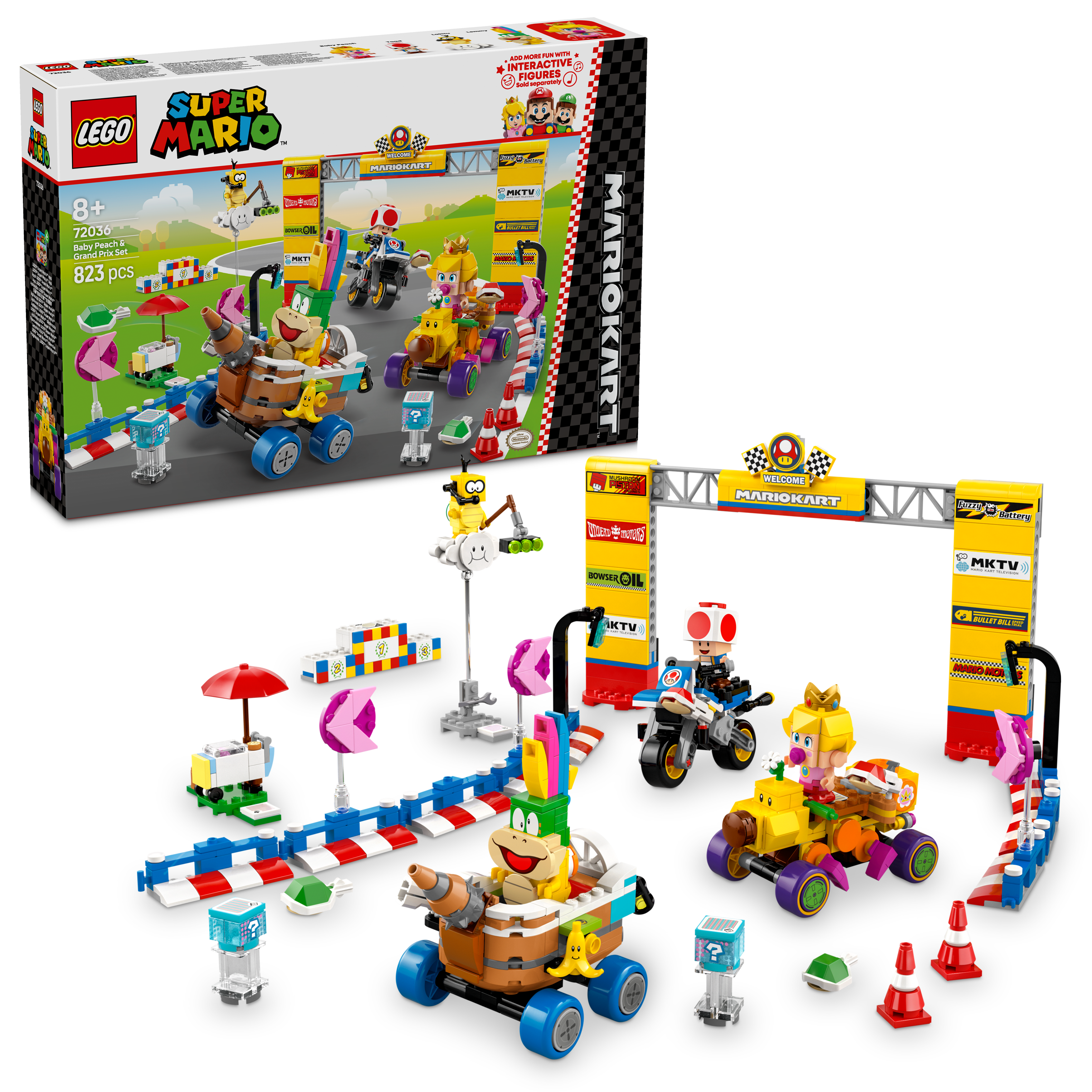 LEGO Super Mario 72036 Mario Kart™ – Baby Peach & Grand Prix Set