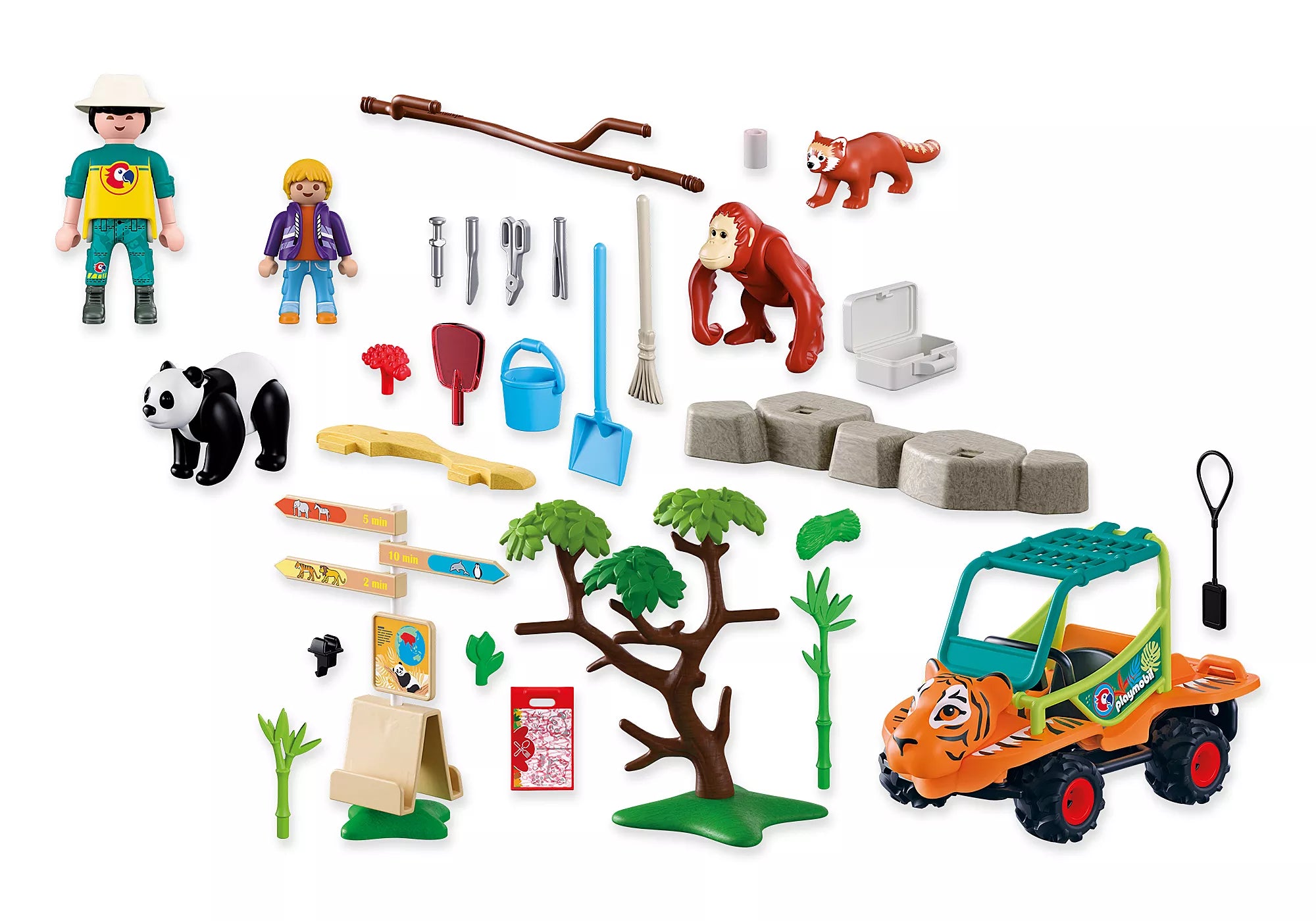 Playmobil Zookeeper & Vehicle Playset