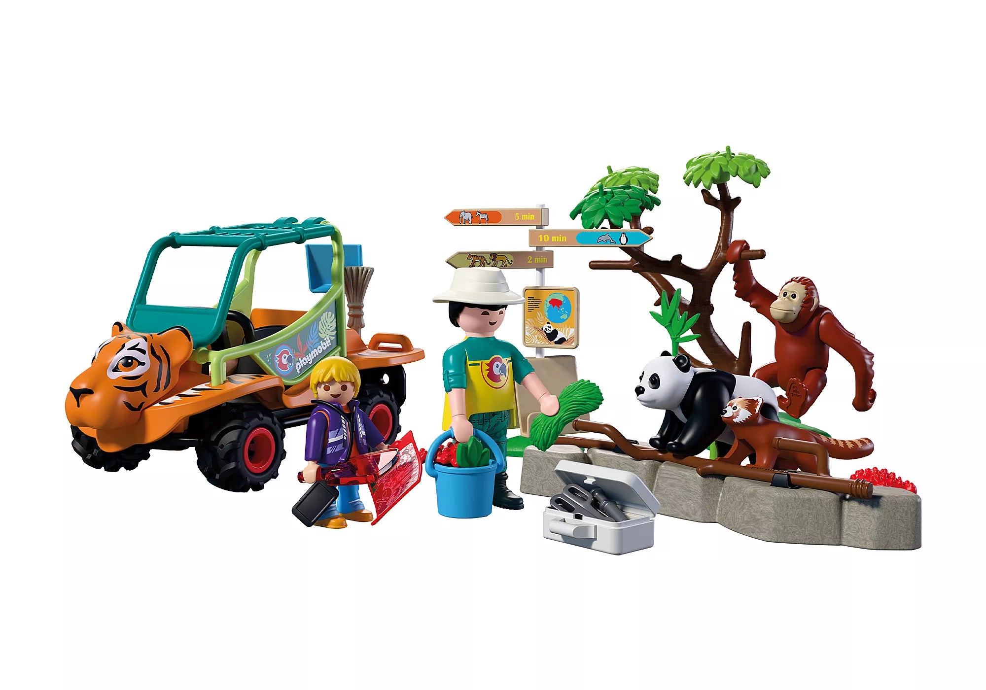 Playmobil Zookeeper & Vehicle Playset