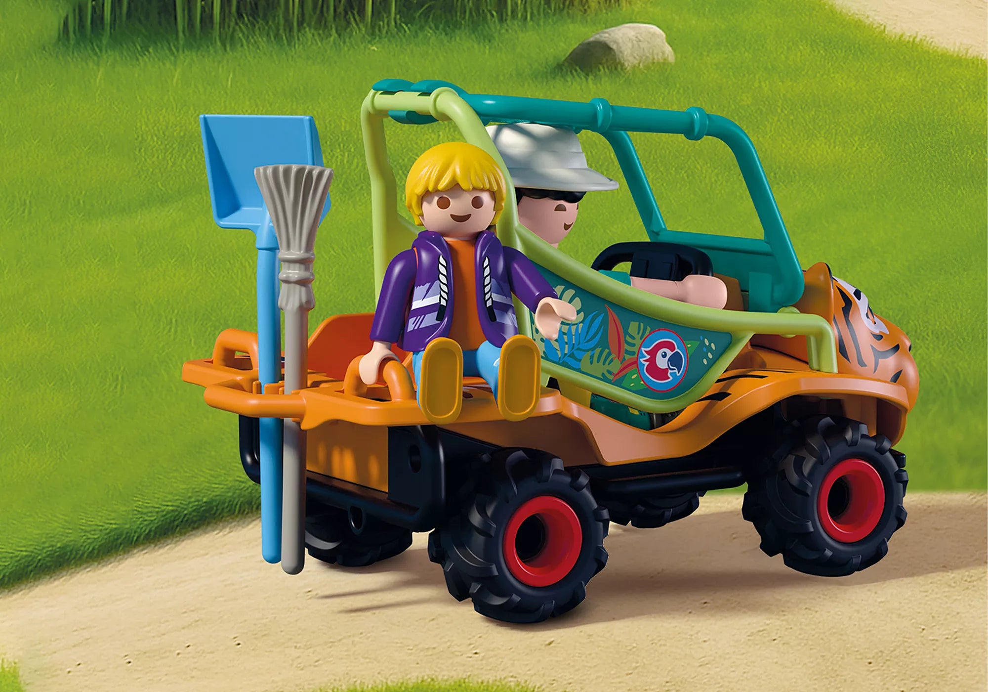Playmobil Zookeeper & Vehicle Playset
