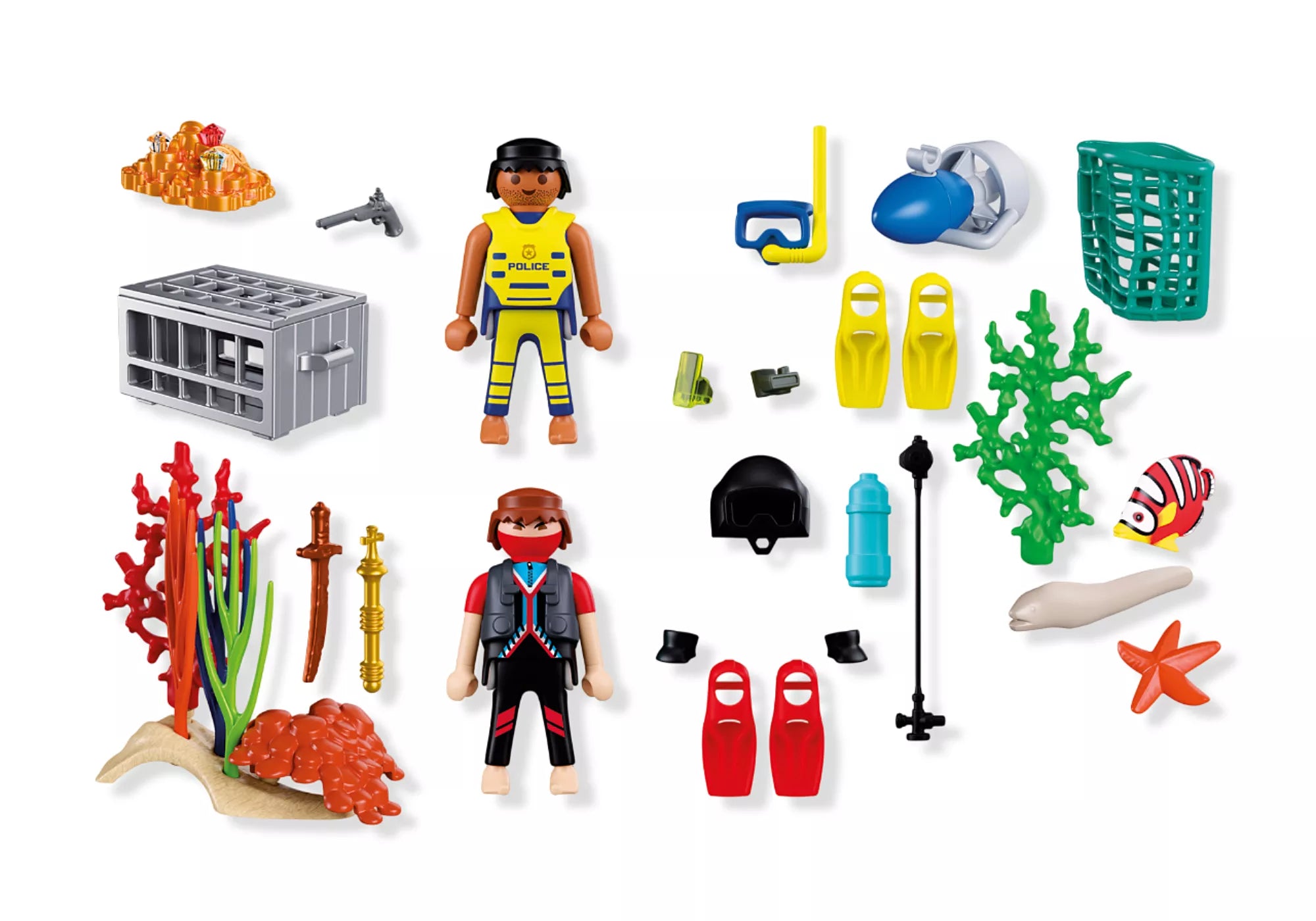 Playmobil Police Diver & Treasure Set