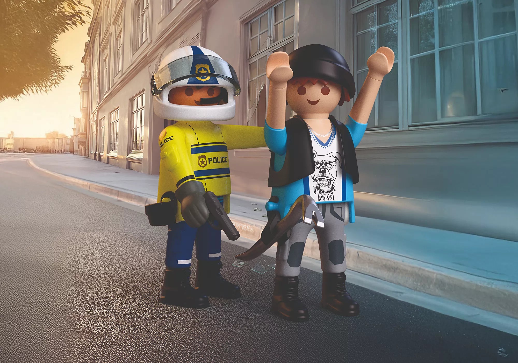 Playmobil Police Motercycle Chase Set