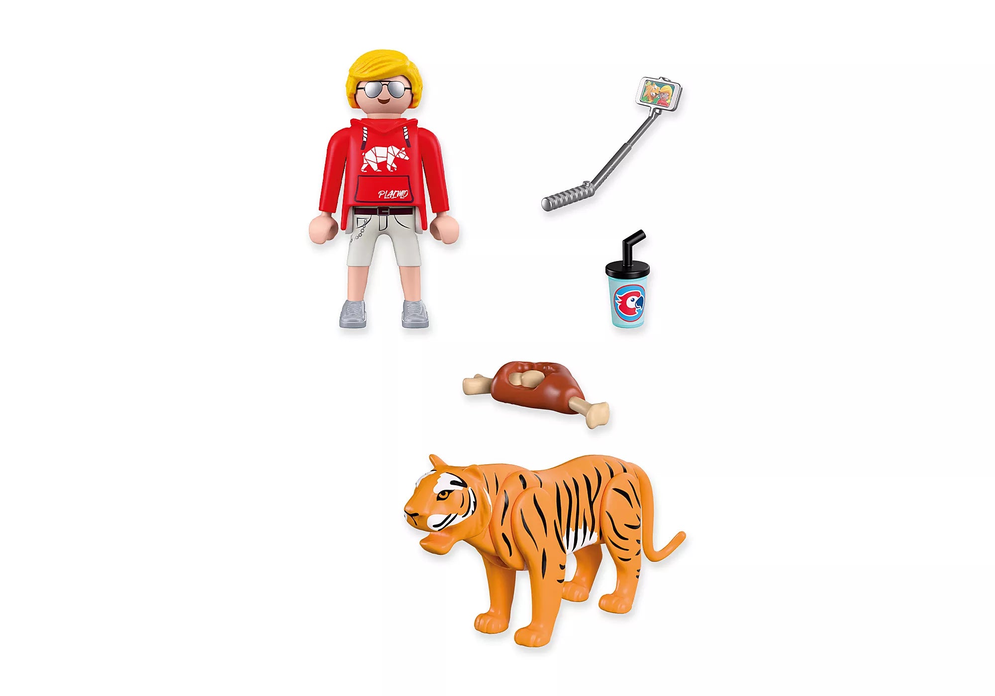 Playmobil Zoo Tiger & Visitor Playset