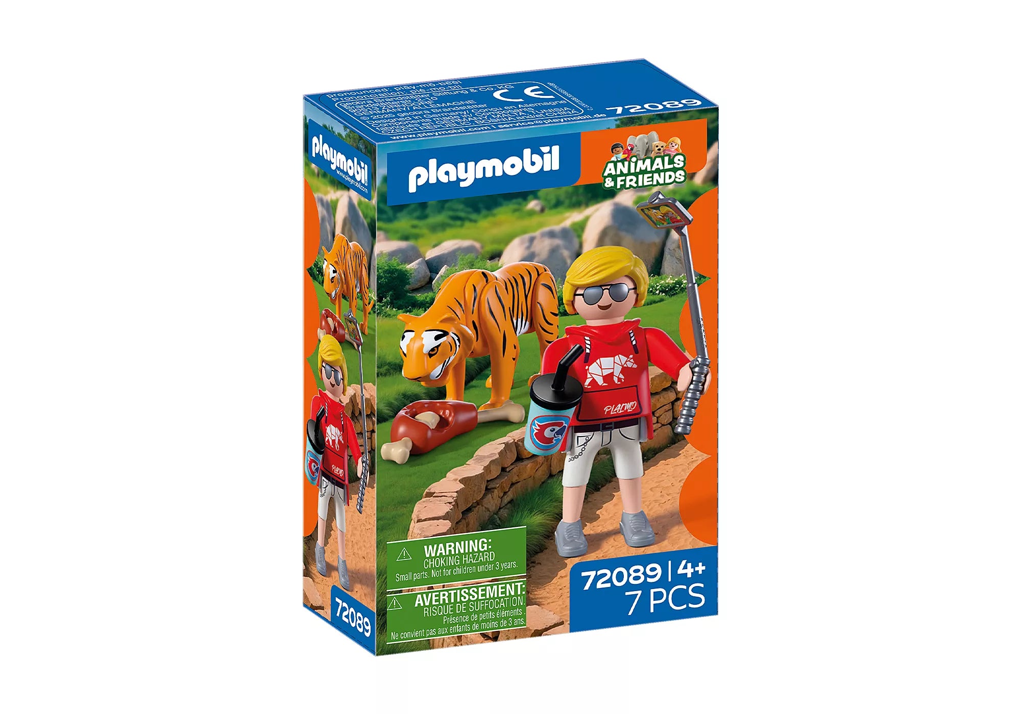 Playmobil Zoo Tiger & Visitor Playset