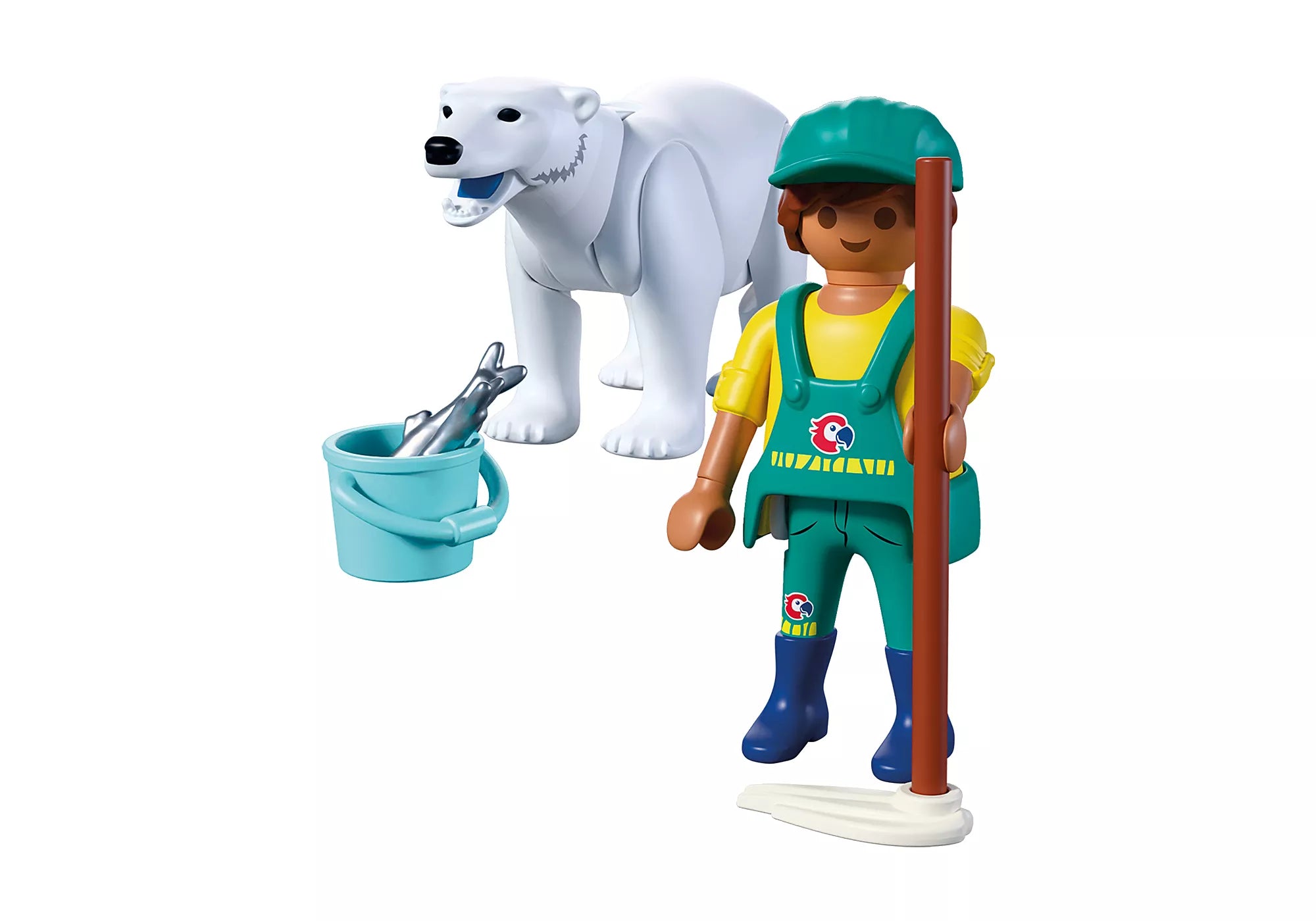 Playmobil Zoo Polar Bear & Zookeeper Playset