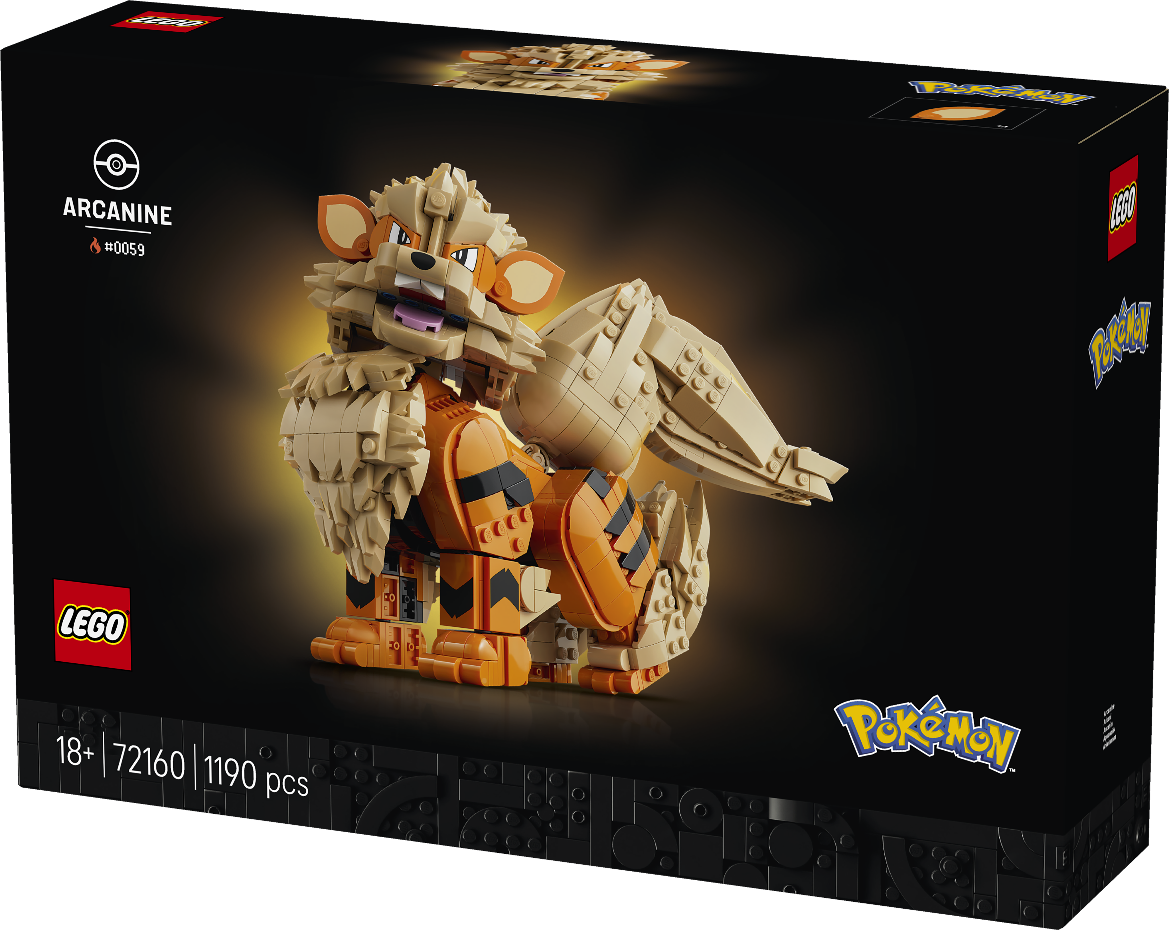 Lego 72160 Pokemon Arcanine Set