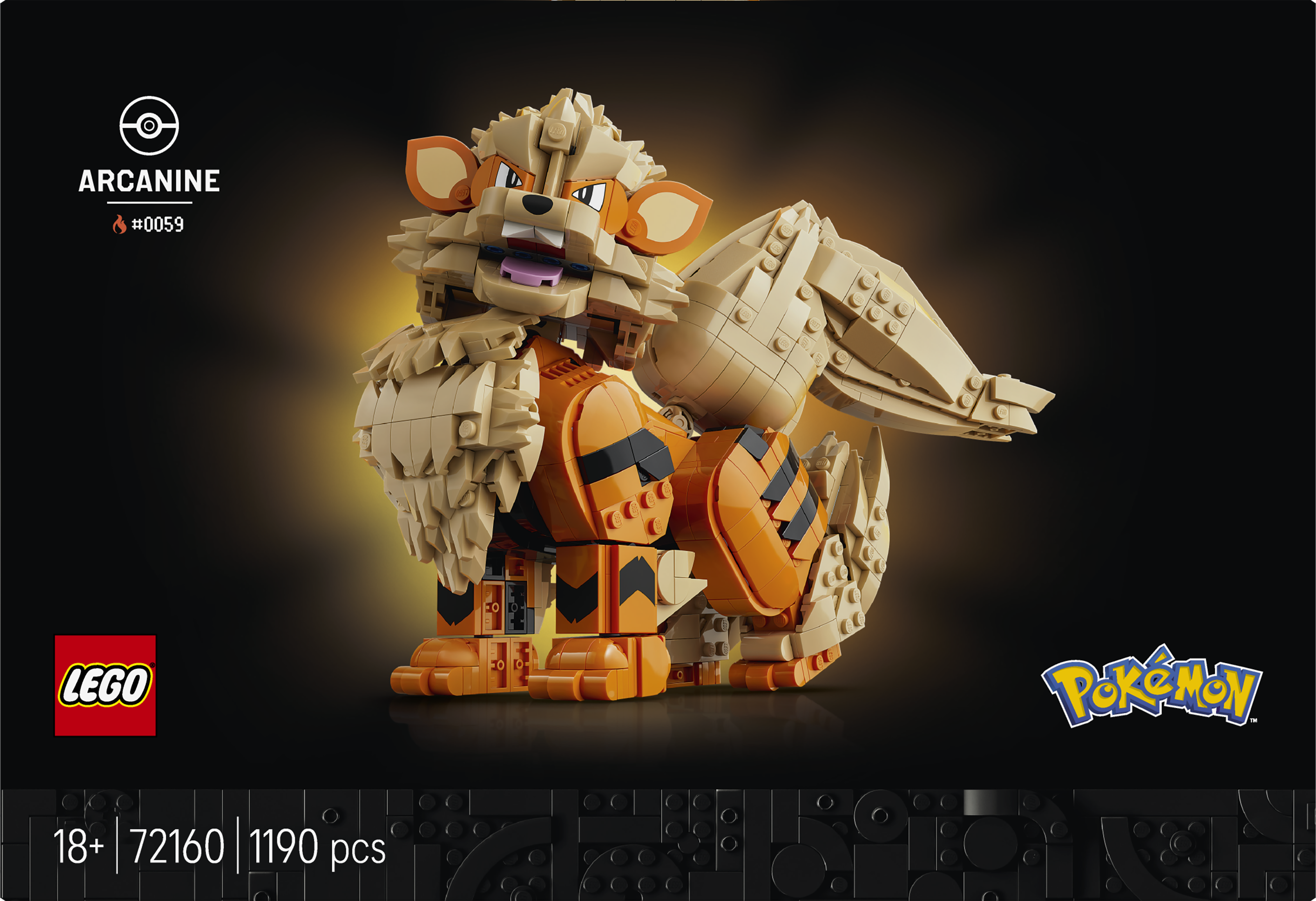 Lego 72160 Pokemon Arcanine Set