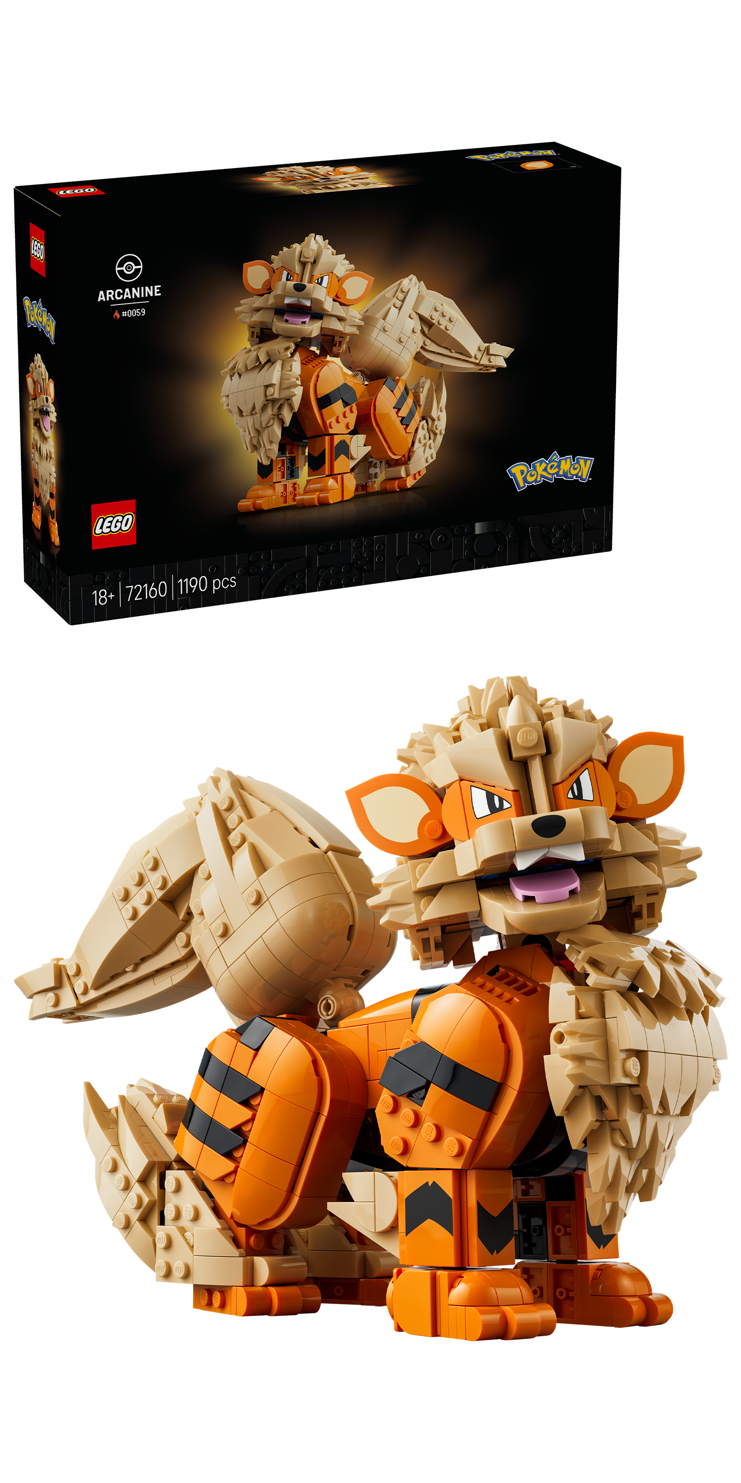 Lego 72160 Pokemon Arcanine Set